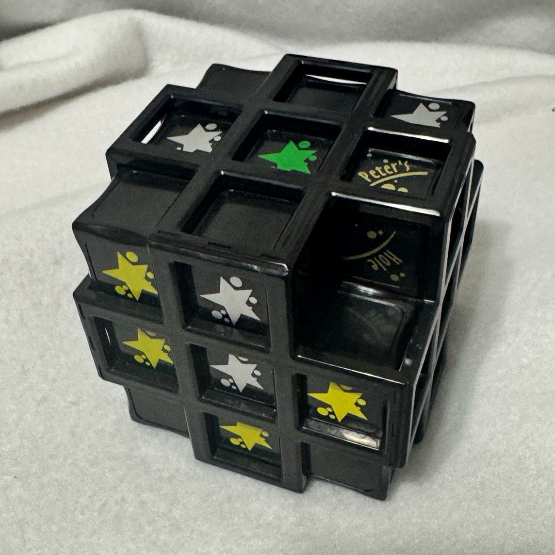 Vintage Peter’s Black Hole 3x3x3 Sliding Puzzle Cube Rare Brain Teaser Vintage Peter’s Black Hole 3x3x3 Sliding Puzzle Cube Rare Brain Teaser