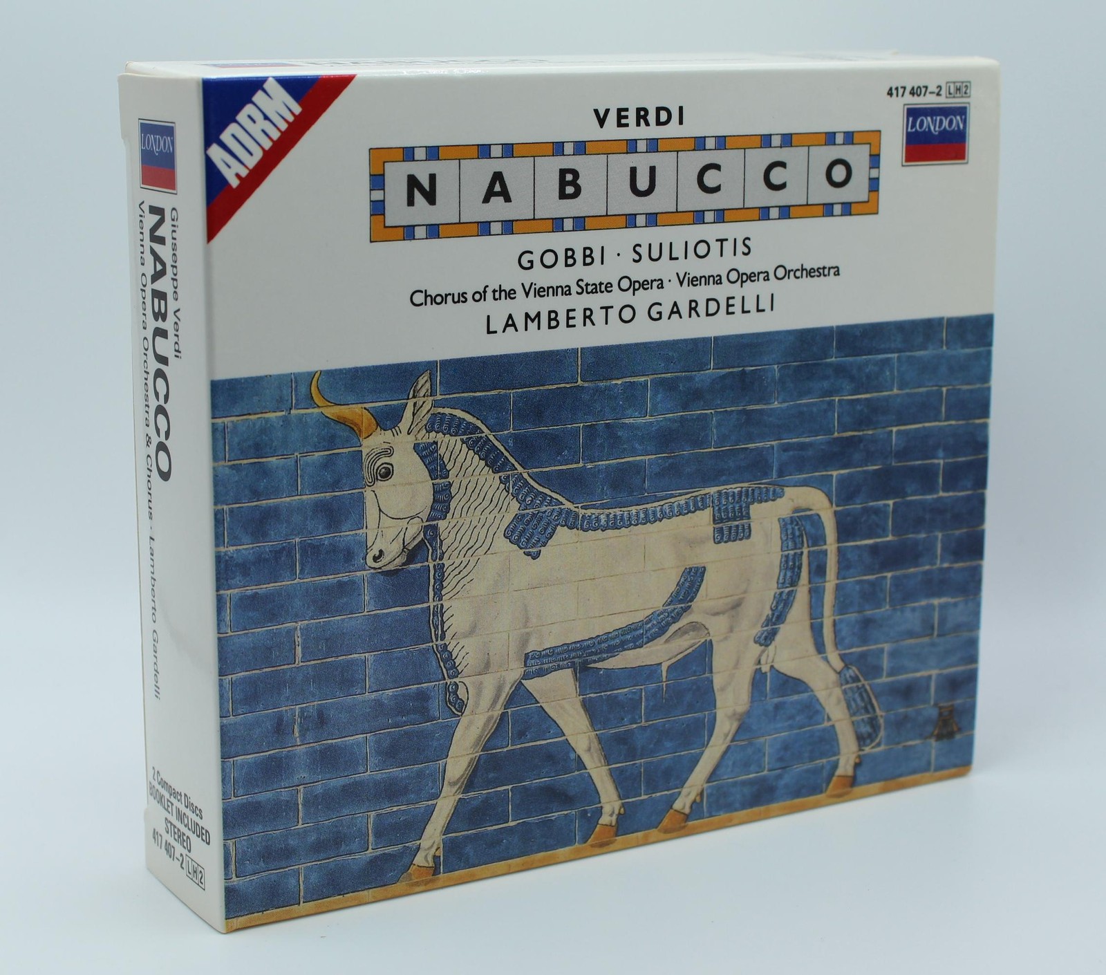 GIUSEPPE VERDI Nabucco - Tito Gobbi Elena Suliotis Gardelli 2 CD Set Opera CD