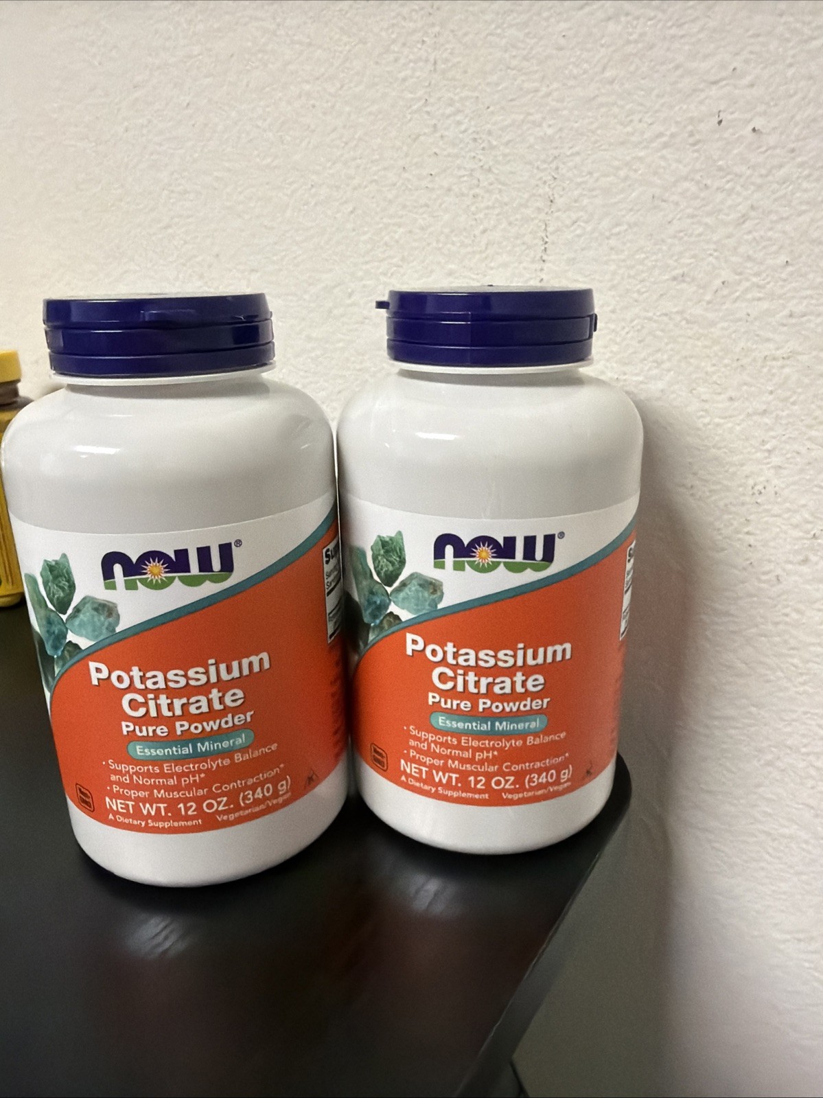 2x Now Foods Potassium Cirate 12oz/340g Exp:1/27 2x Now Foods Potassium Cirate 12oz/340g Exp:1/27