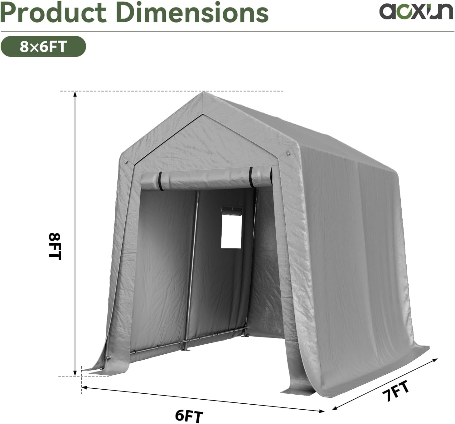 6x8FT 10x10 10x20 12x20 20'x20' Carport Heavy Duty Canopy Portable Garage Canopy