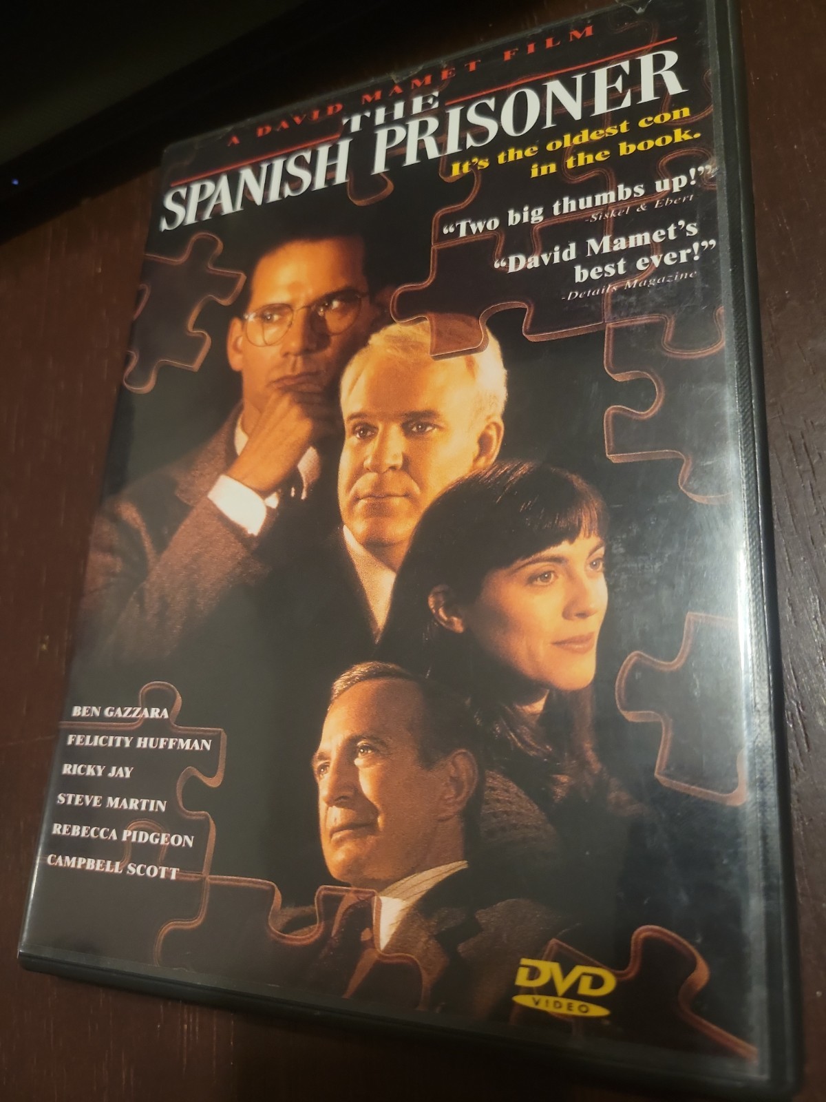 The Spanish Prisoner (DVD, 1998) Steve Martin, David Mamet, EXCELLENT, W/INSERT The Spanish Prisoner (DVD, 1998) Steve Martin, David Mamet, EXCELLENT, W/INSERT