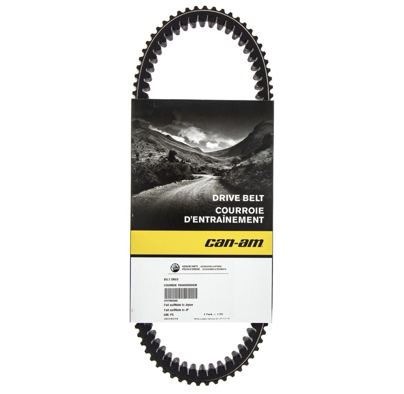 BRP Can-Am OEM Drive Belt 422280366 Outlander Renegade Genuine NEW BRP Can-Am OEM Drive Belt 422280366 Outlander Renegade Genuine NEW
