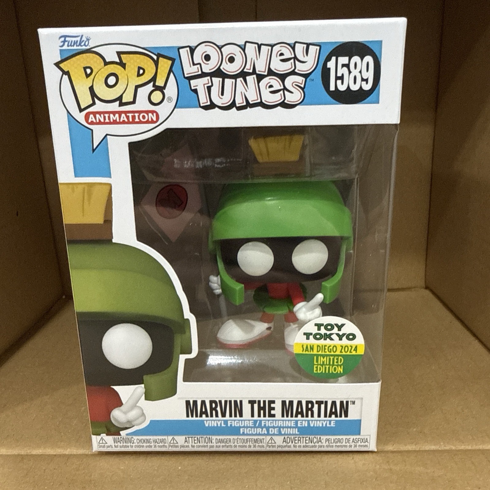 Funko Pop Looney Tunes Marvin the Martian #1589 Toy Tokyo SDCC 2024 LE Funko Pop Looney Tunes Marvin the Martian #1589 Toy Tokyo SDCC 2024 LE