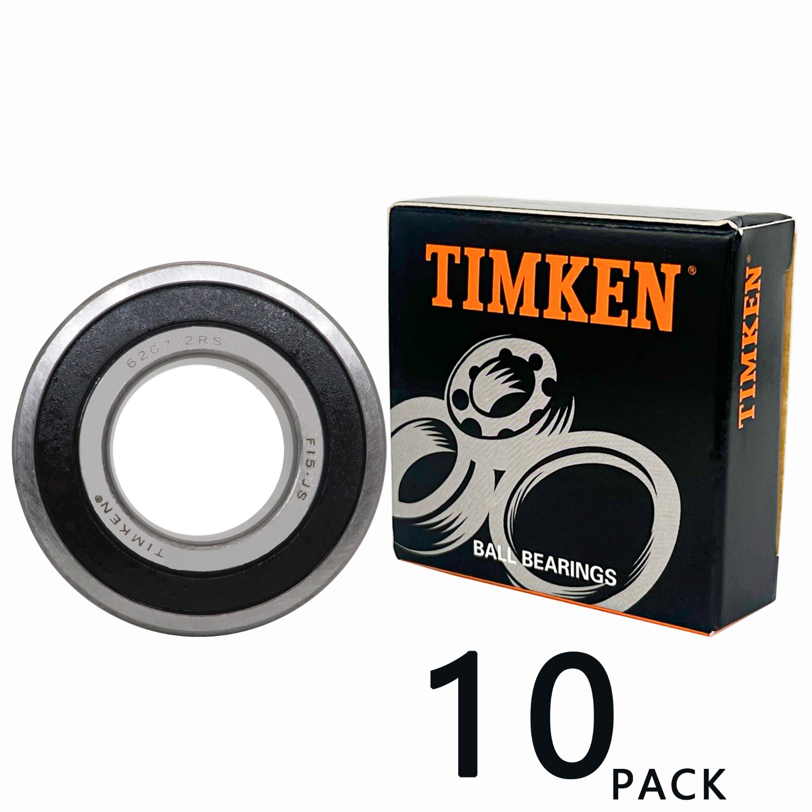 10PACK TIMKEN 6207-2RS 35X72X17MM Double Rubber Seal Deep Groove Ball Bearings 10PACK TIMKEN 6207-2RS 35X72X17MM Double Rubber Seal Deep Groove Ball Bearings