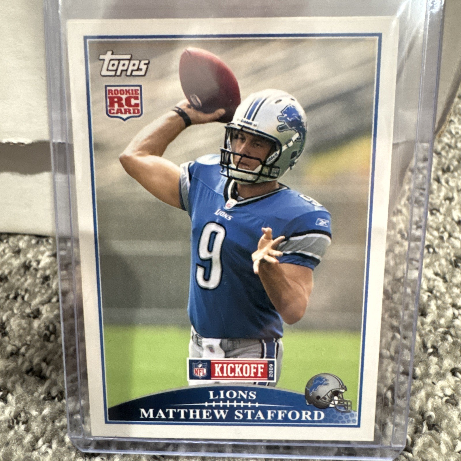 Topps 2009 Kickoff Matthew Stafford #116 Rookie RC Detroit Lions NFL Card Topps 2009 Kickoff Matthew Stafford #116 Rookie RC Detroit Lions NFL Card
