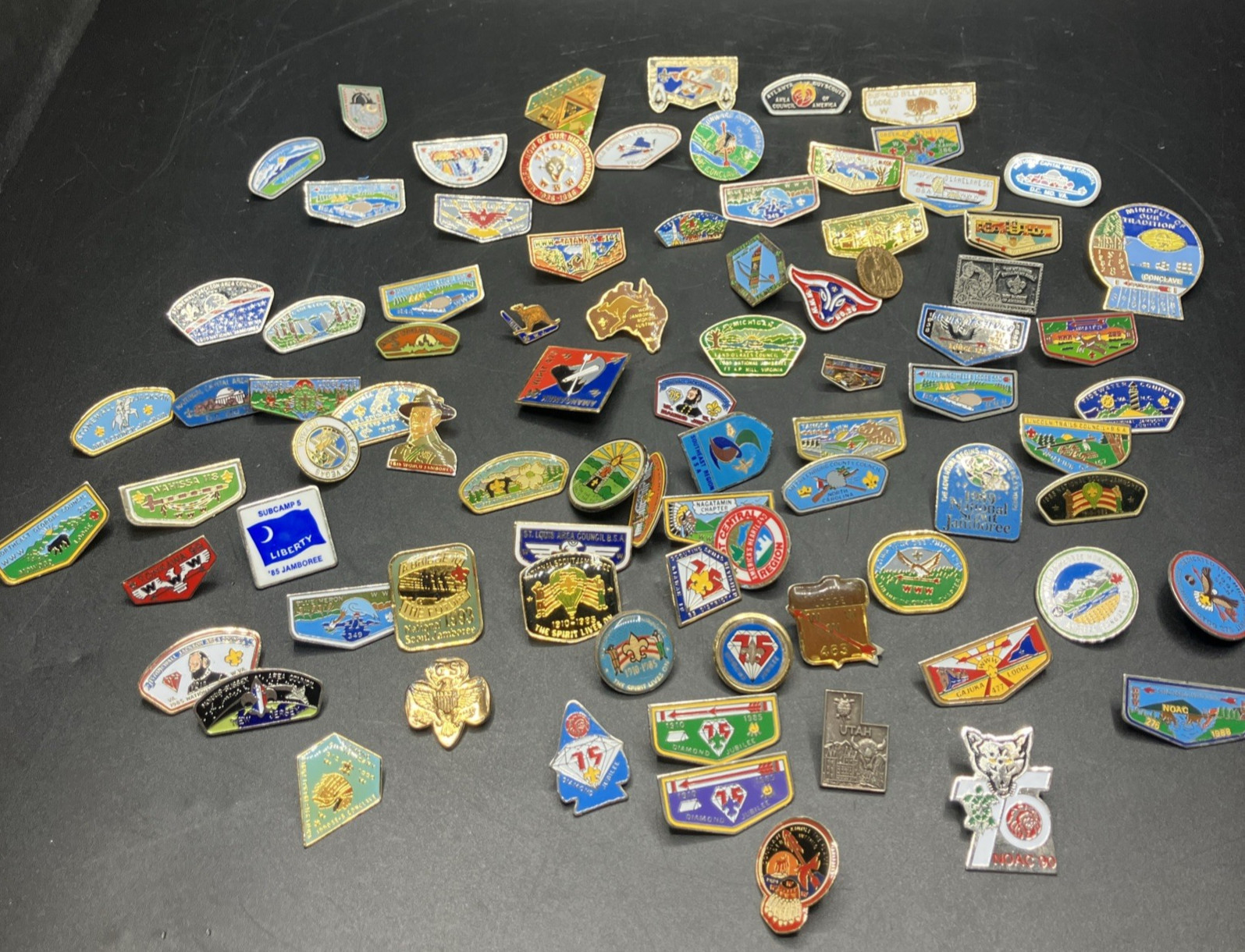 84 Vintage 80\'s - 90\'s BSA Pins - No Backs 84 Vintage 80\'s - 90\'s BSA Pins - No Backs