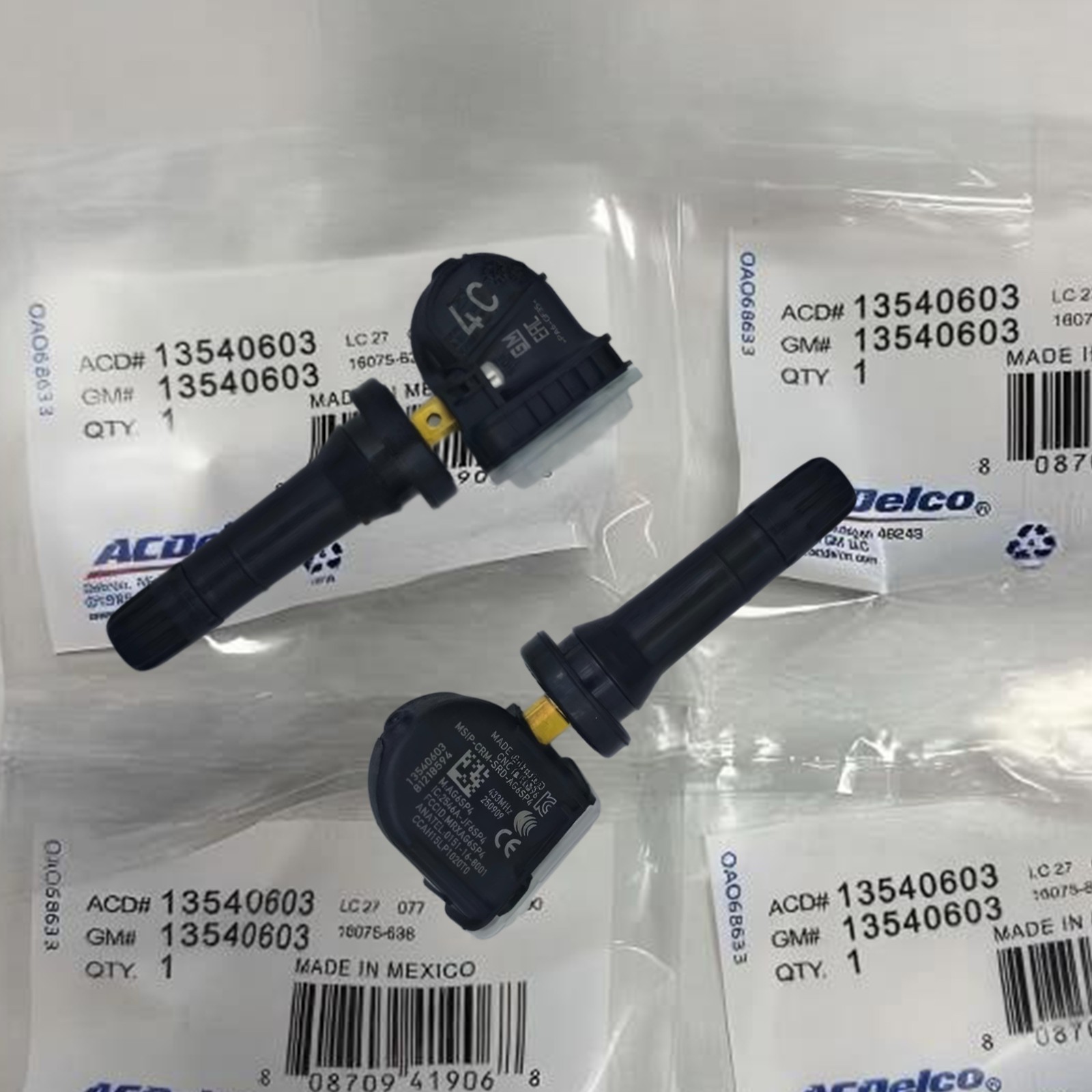2Pcs Genuine 13540603 OEM TPMS Tire Pressure Sensor for GMC Chevy Buick Cadillac