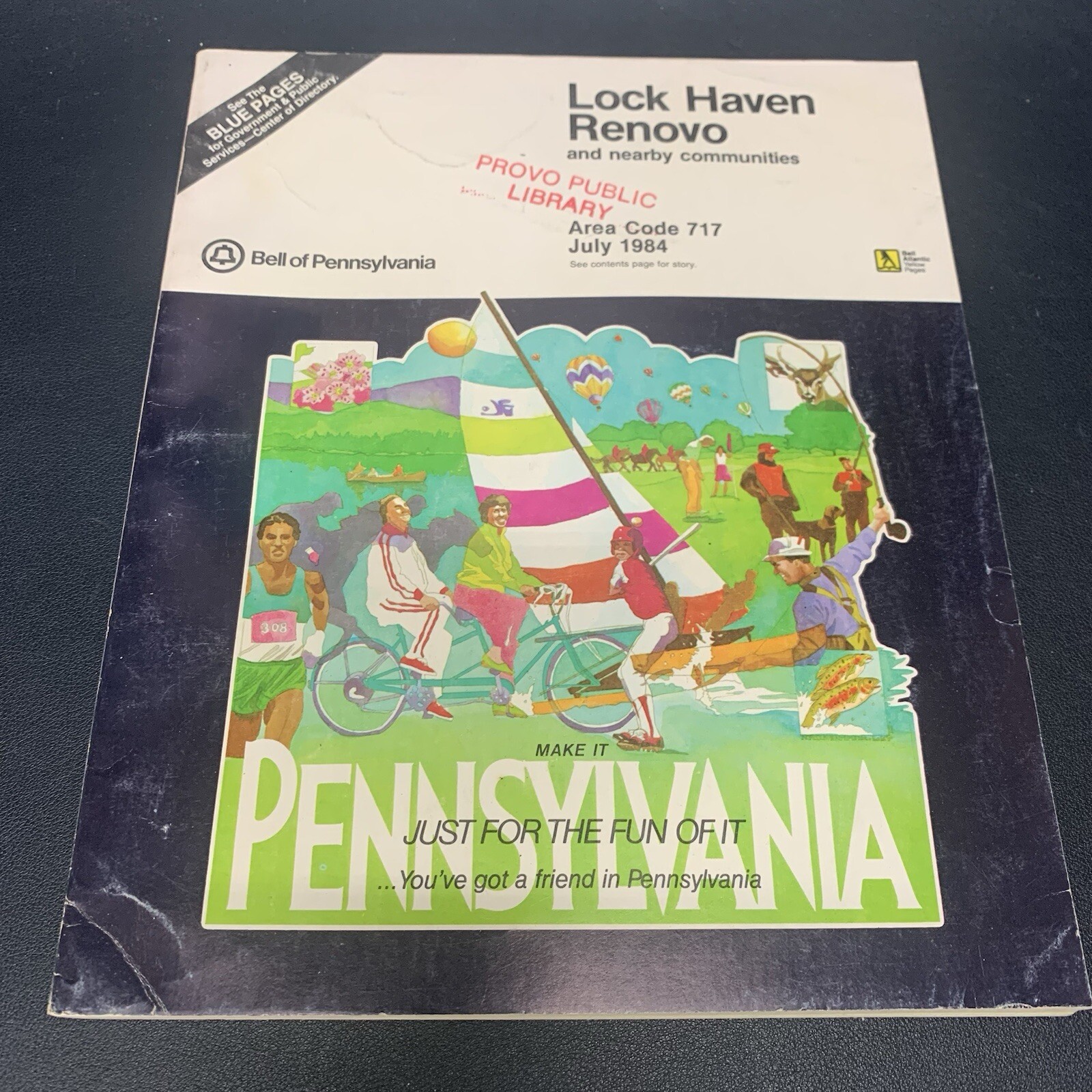 Vtg 1984 Lock Haven Pennsylvania Telephone Directory Phone Book Area 717. F6