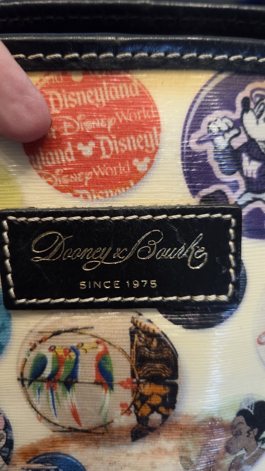 Dooney & Bourke Disney Parks Character Buttons Tote - New Dooney & Bourke Disney Parks Character Buttons Tote - New