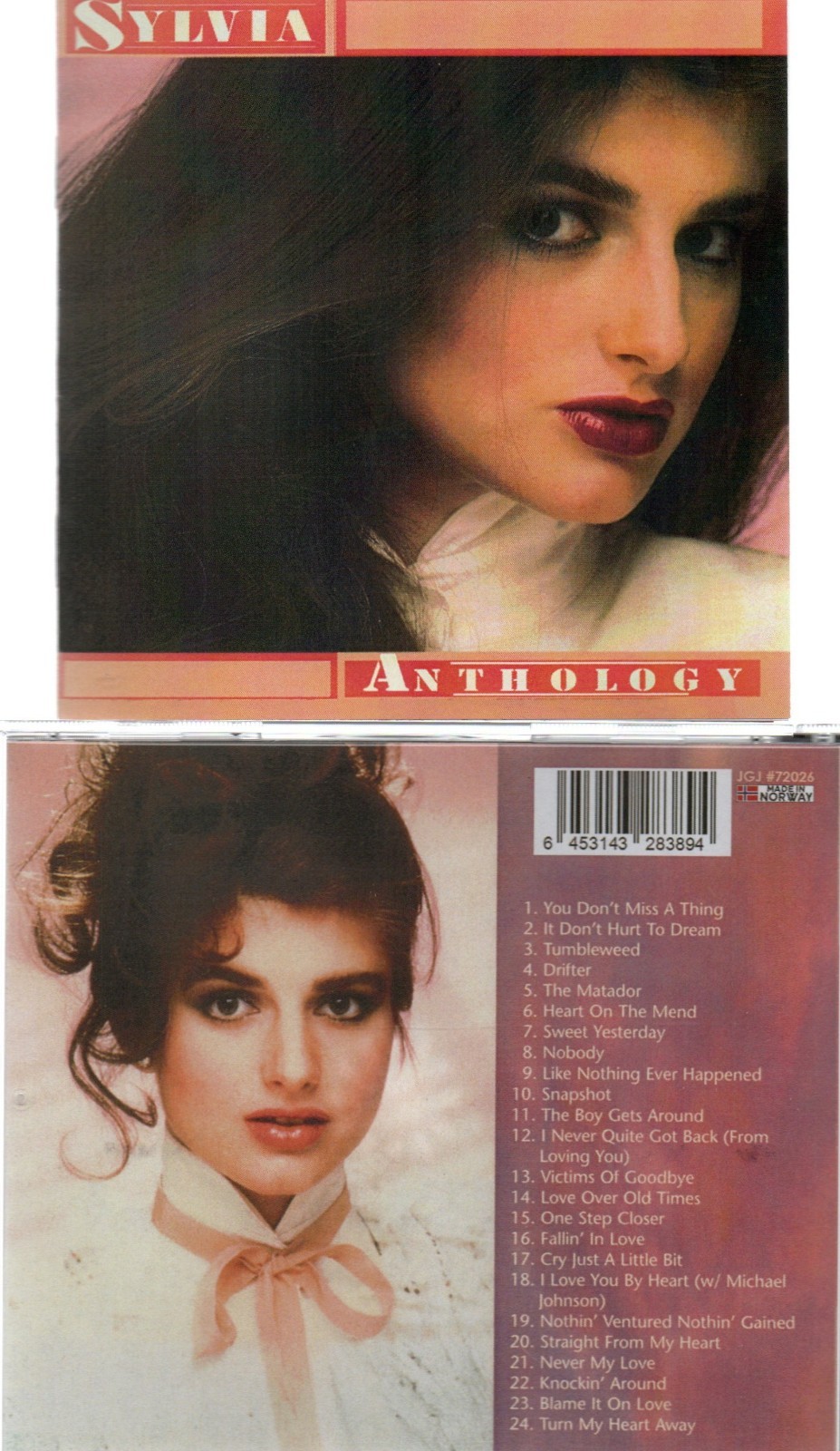 SYLVIA ANTHOLOGY/NOBODY/24 GREATEST HITS IMPORT CD SYLVIA ANTHOLOGY/NOBODY/24 GREATEST HITS IMPORT CD