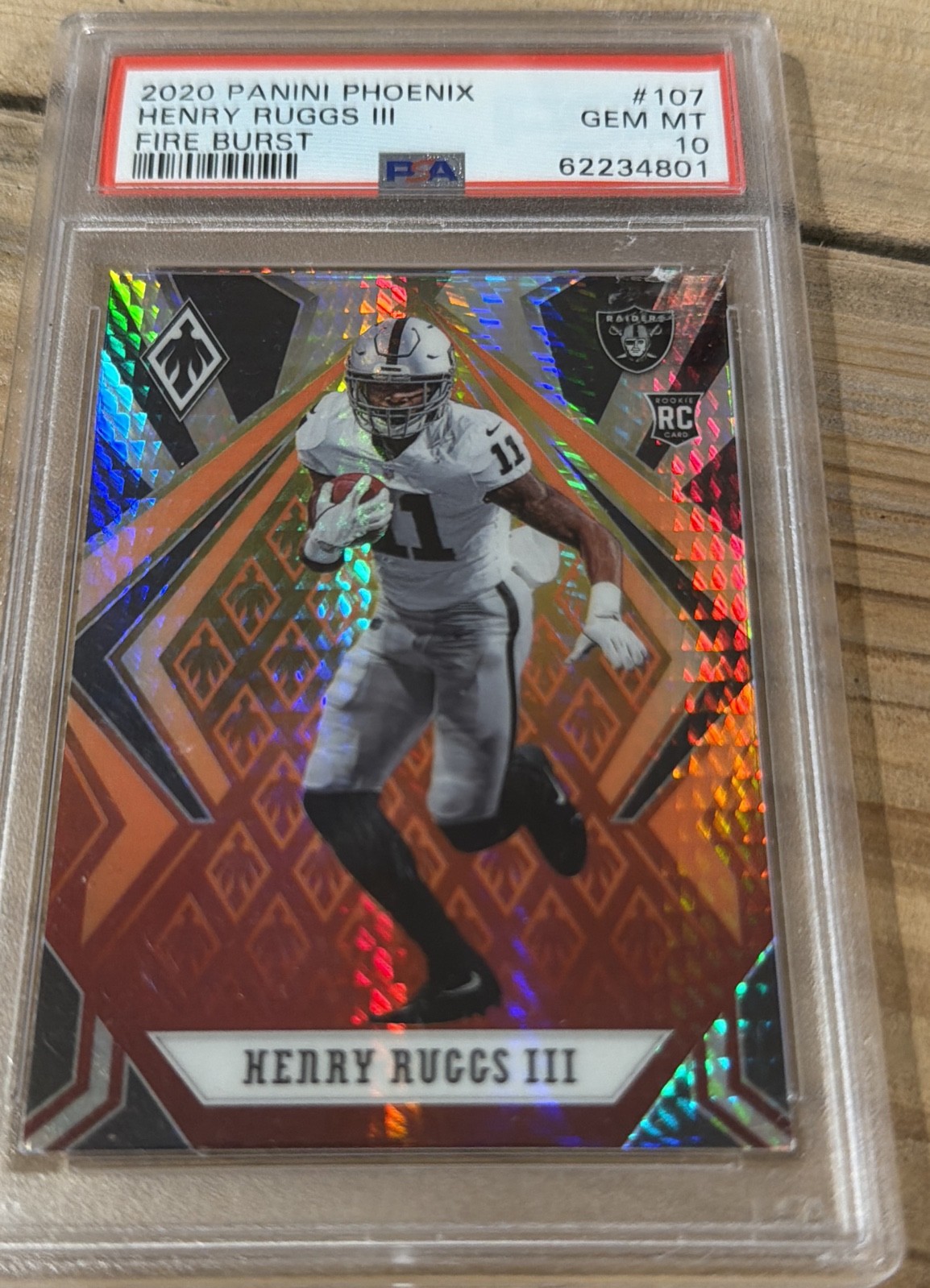 2020 Panini Phoenix - Rookies Henry Ruggs III #107 Fire Burst (RC)