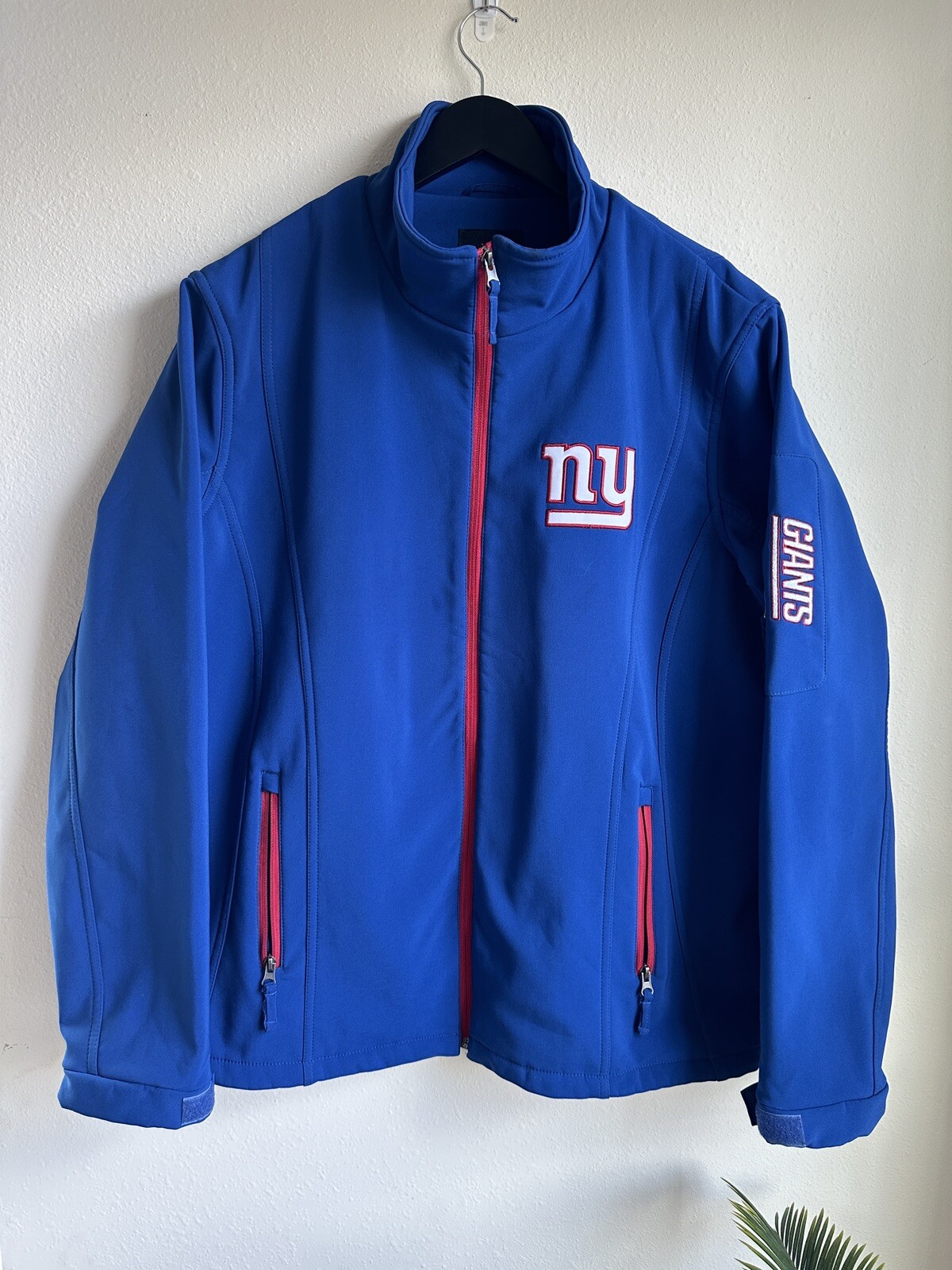 G-III NY Giants Men\'s Jacket Large Blue Embroidered Logo NFL G-III NY Giants Men\'s Jacket Large Blue Embroidered Logo NFL