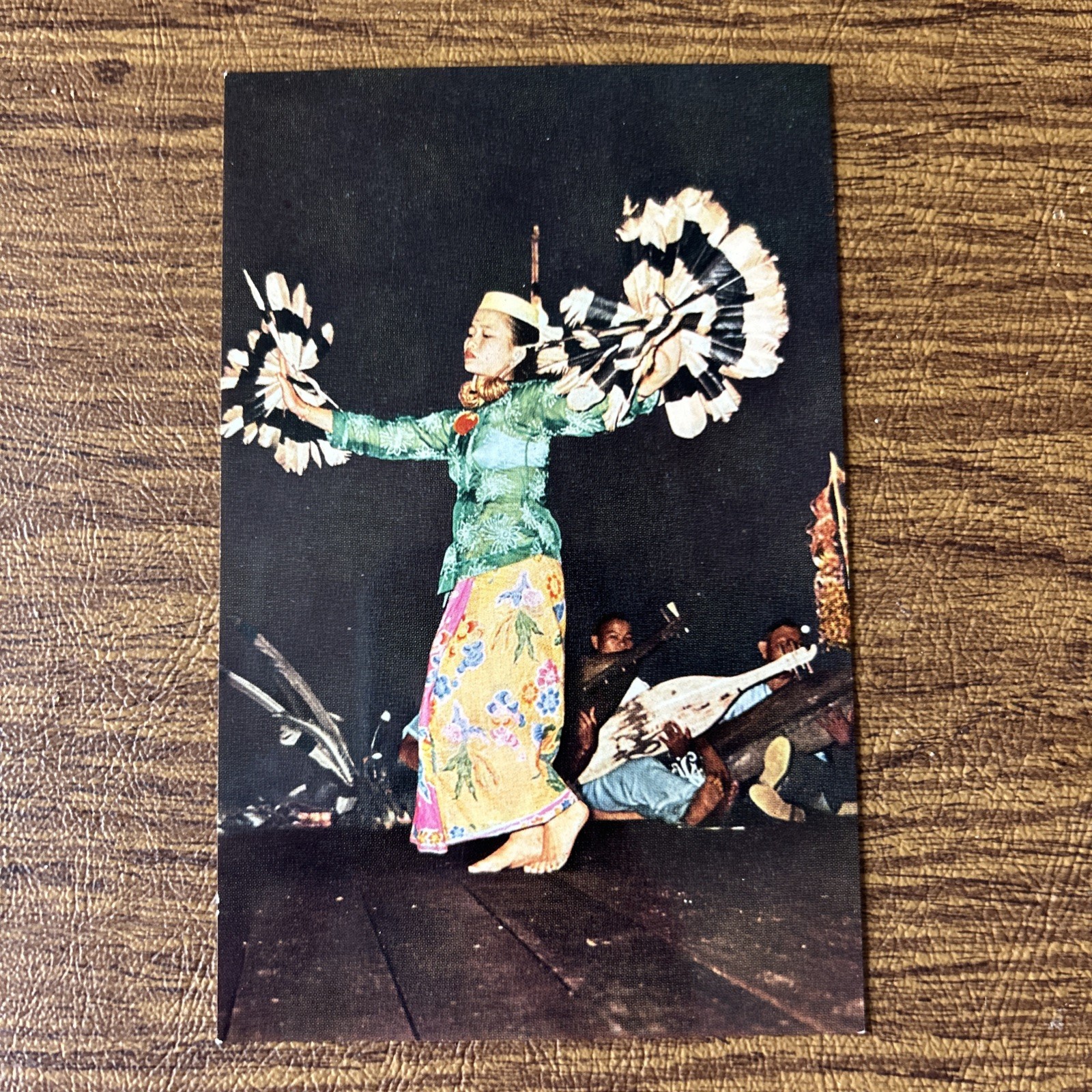 Vintage Kenyan Hornbill Dance Sarawak Borneo Postcard Vintage Kenyan Hornbill Dance Sarawak Borneo Postcard
