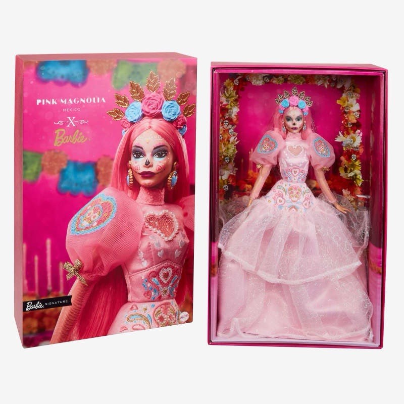 2023 Día De Muertos Barbie x Pink Magnolia Doll HJX16 (NEW IN SHIPPER BOX)