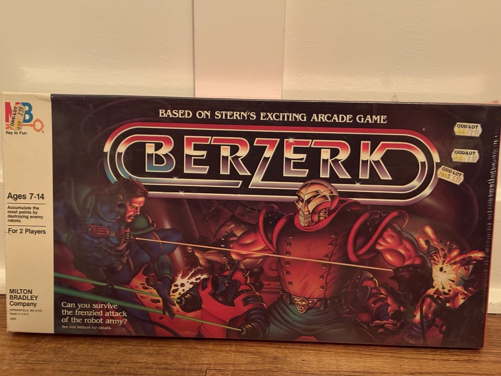 Berzerk Milton Bradley Boardgame Based On Sterns Arcade Game 1983 SEALED RARE Berzerk Milton Bradley Boardgame Based On Sterns Arcade Game 1983 SEALED RARE