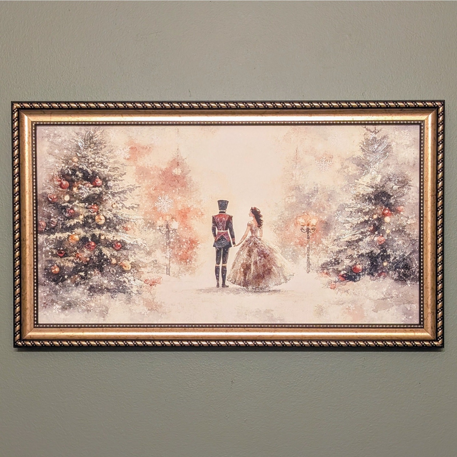 NEW Hobby Lobby Ballerina Nutcracker Framed Picture Viral 19