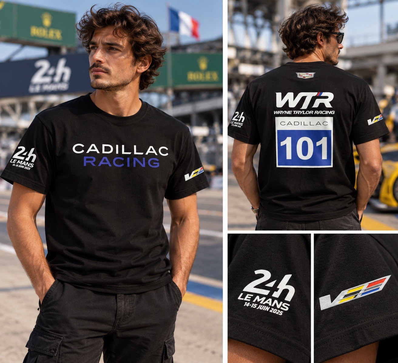 CADILLAC RACING, WAYNE TAYLOR RACING #101 – 24 HRS OF LE MANS 2025, T-SHIRT NWT