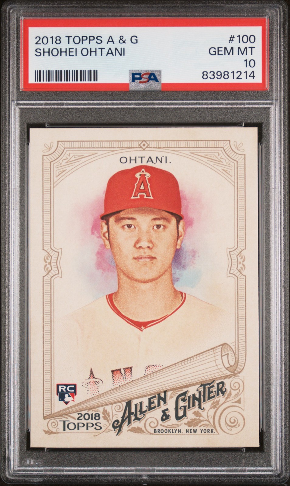 🔥 2018 TOPPS ALLEN & GINTER SHOHEI OHTANI #100 ROOKIE RC GEM MINT PSA 10 🔥 🔥 2018 TOPPS ALLEN & GINTER SHOHEI OHTANI #100 ROOKIE RC GEM MINT PSA 10 🔥