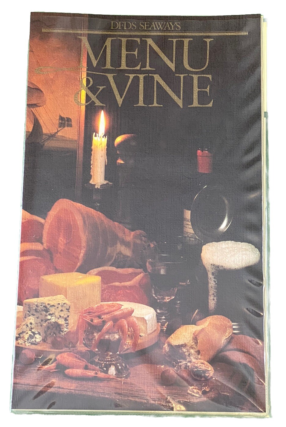 Vintage DFDS Seaways Menu & Vine Food & Drink Menu, Wine List, Denmark Vintage DFDS Seaways Menu & Vine Food & Drink Menu, Wine List, Denmark