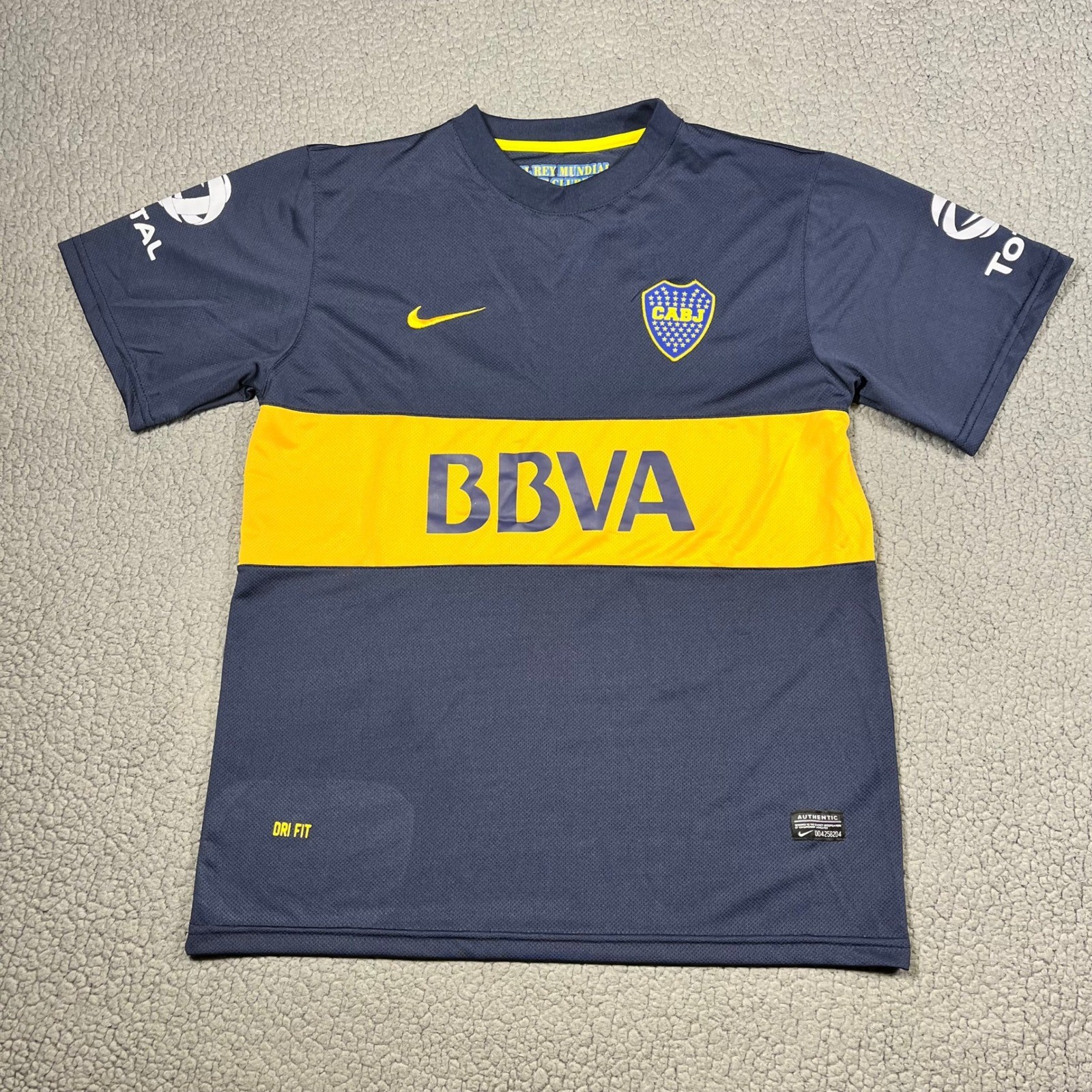 Nike Boca Juniors Jersey 2013/2014 Mens XL Soccer BBVA Dri Fit Blue Gorpcore