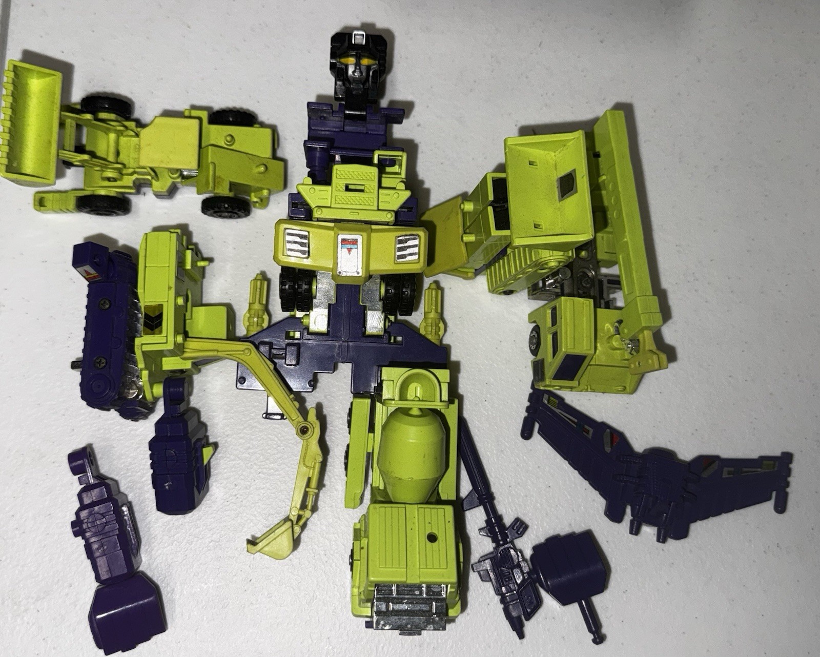 Vintage 1985 Transformers G1 Constructicons Devastator - Incomplete Vintage 1985 Transformers G1 Constructicons Devastator - Incomplete
