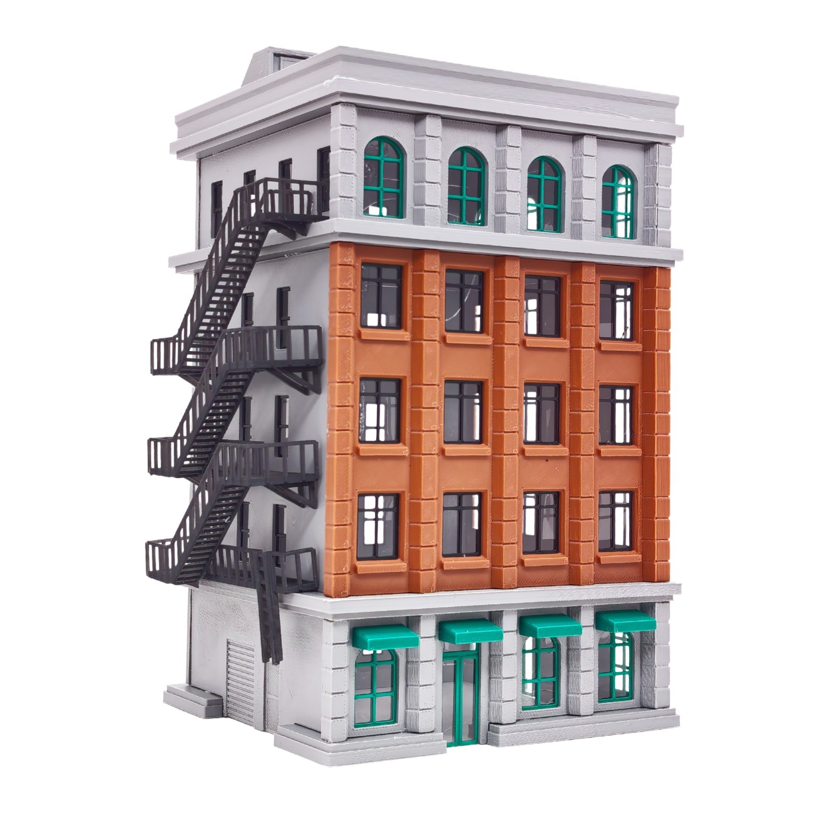 Outland Models Miniatures Downtown Classic Hotel Stackable 1:87 HO Scale
