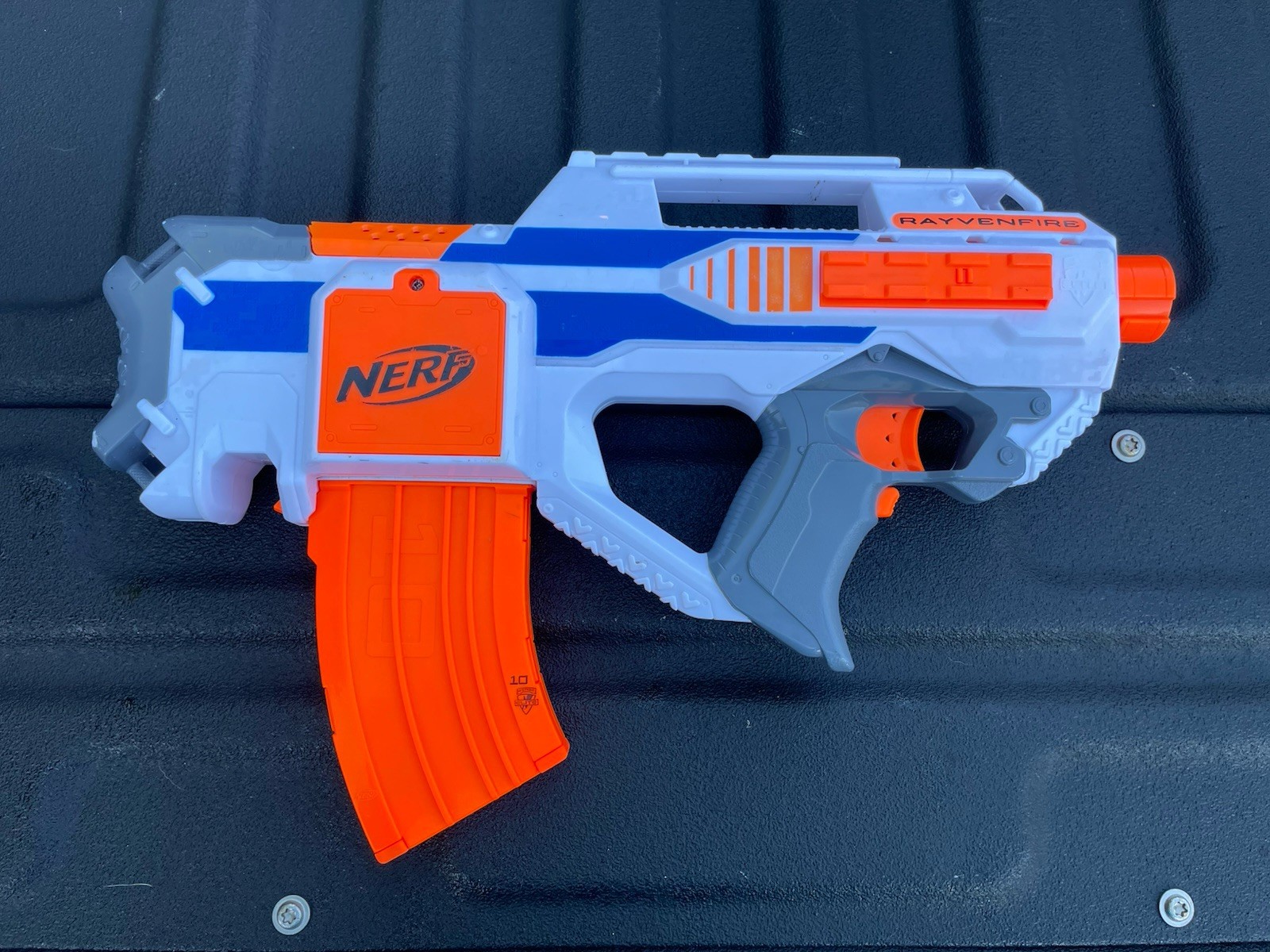 NERF N-strike Elite Rayvenfire Motorized Rapid Blaster Dart Gun C2542