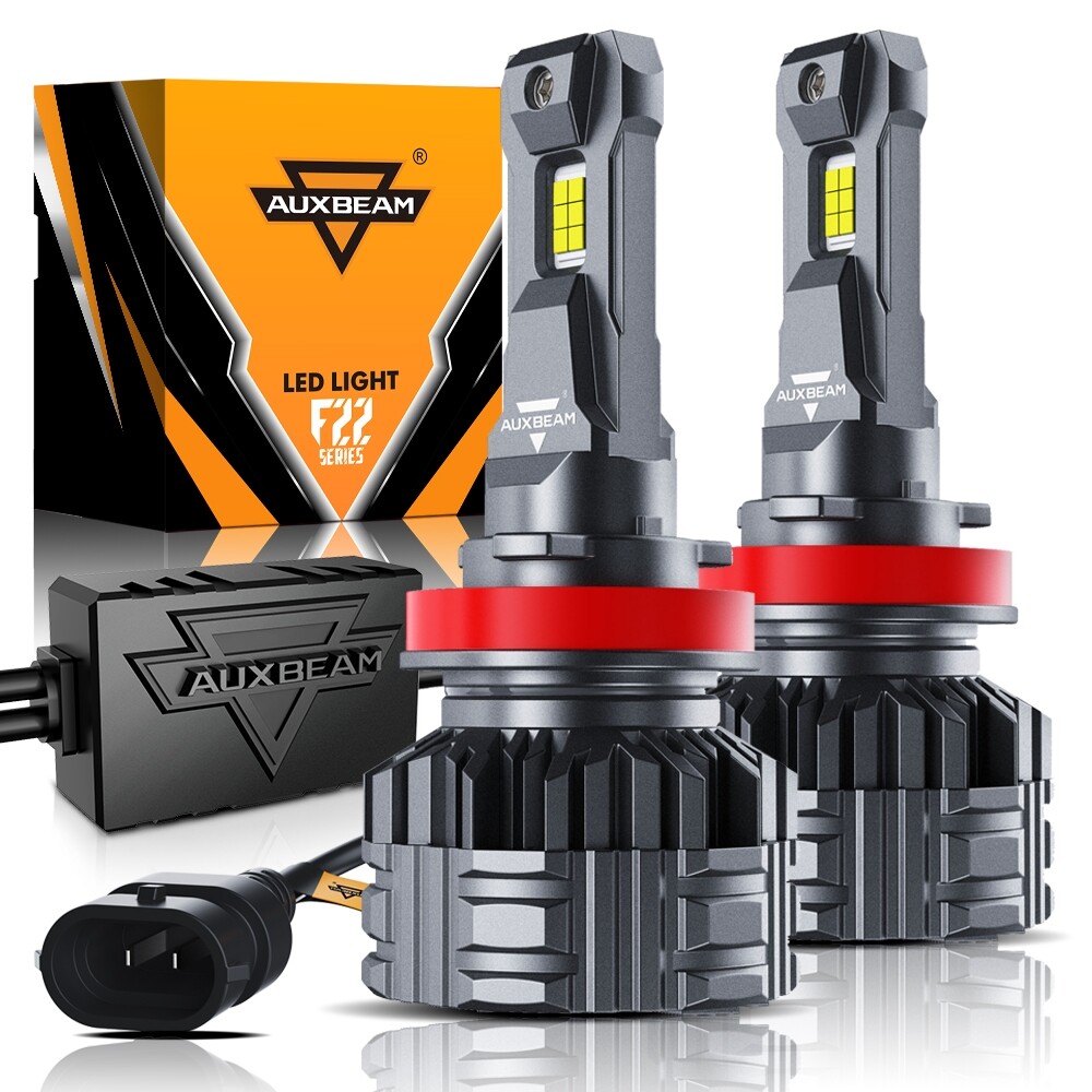 AUXBEAM H11 LED Headlight Kit Low Beam Bulb 6500K Super Bright White 110W Canbus
