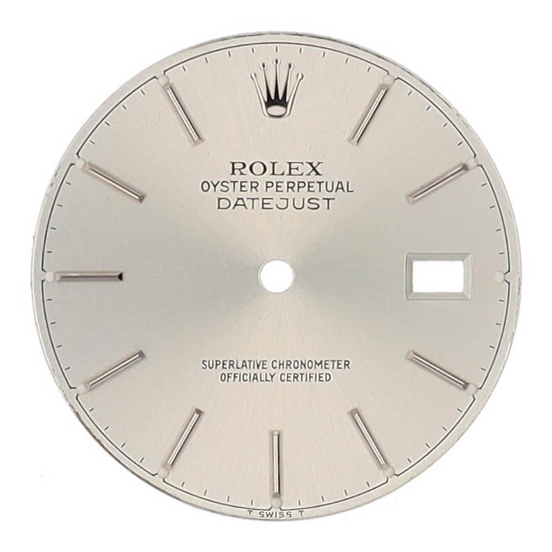 MENS ROLEX DATEJUST SILVER INDEX DIAL - ORIGINAL MENS ROLEX DATEJUST SILVER INDEX DIAL - ORIGINAL