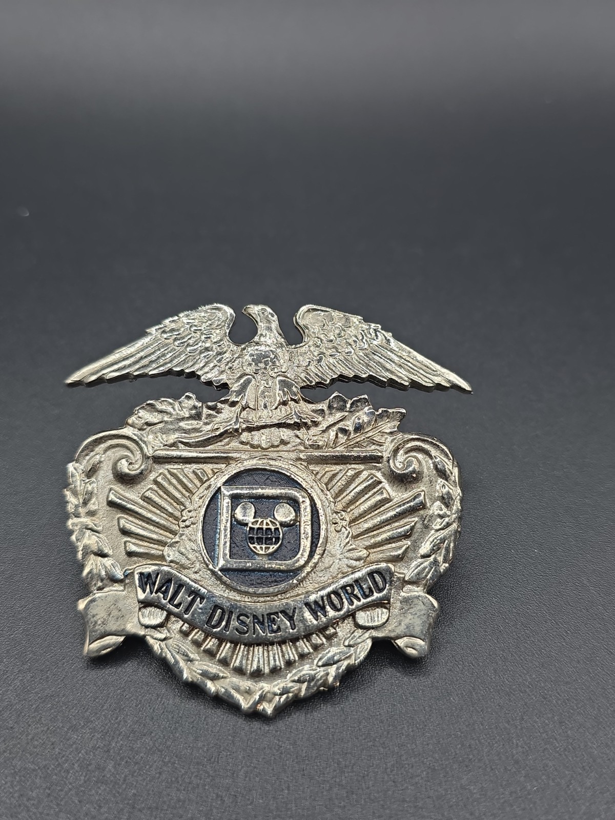 Walt Disney World WDW - 1970's Era Cast Member Security Hat Badge Eagle Crest UR Walt Disney World WDW - 1970's Era Cast Member Security Hat Badge Eagle Crest UR