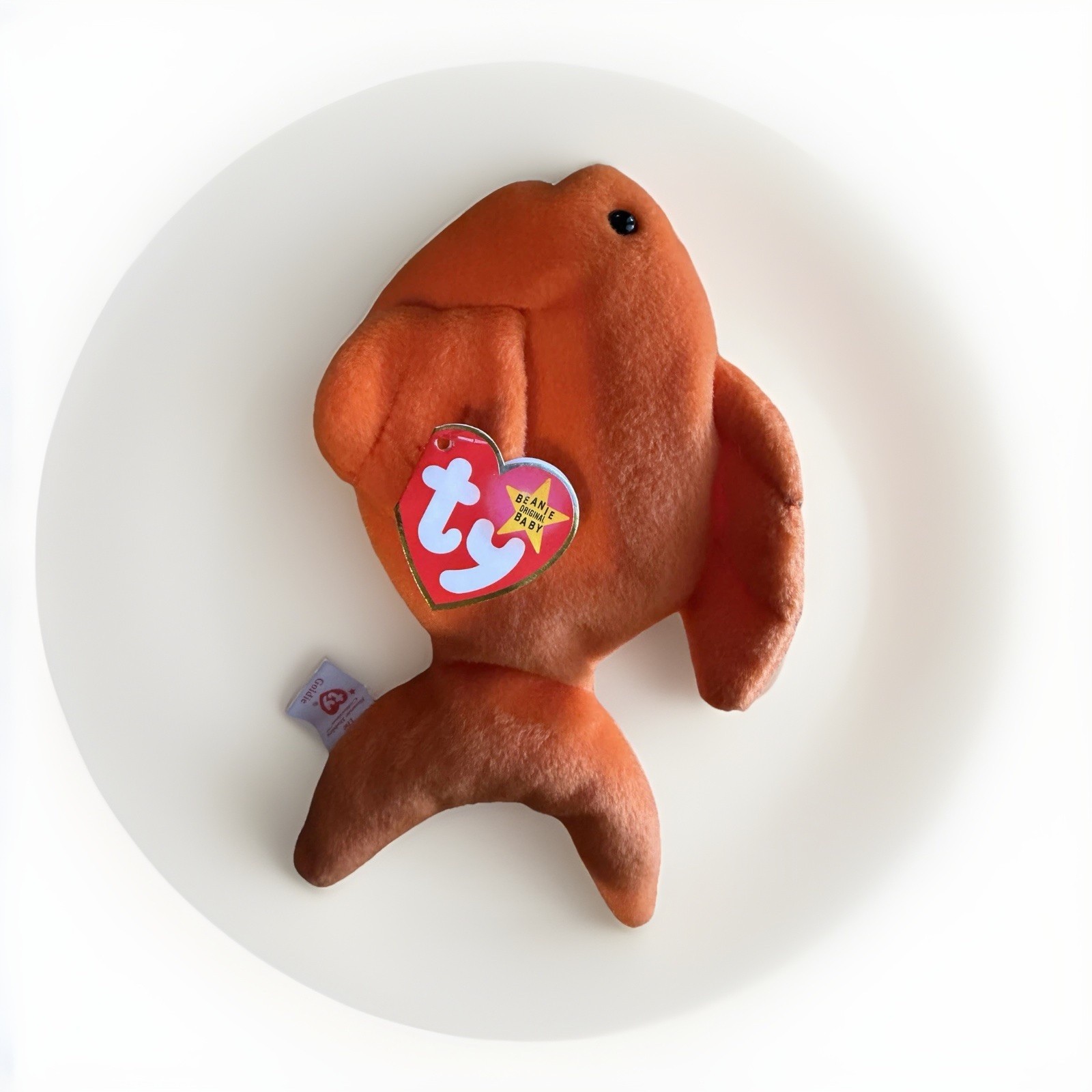 RARE Ty Beanie Babies “Goldie the Goldfish” 1993 W/ 1994 Tag Errors PVC Retired