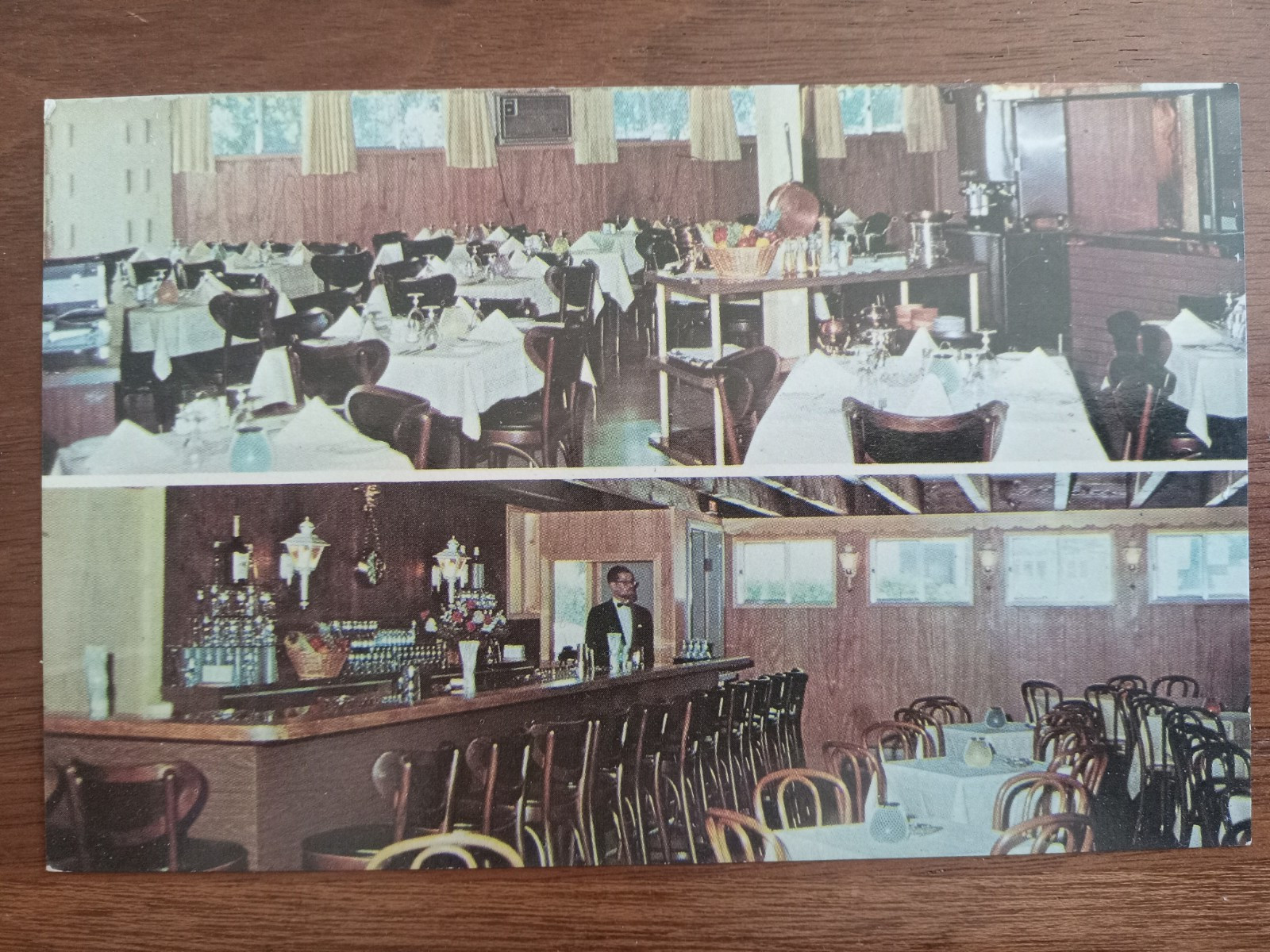 c1960s Restaurant and Bar, Trade Winds Motor Hotel, Plattsburgh, Clinton Co, NY