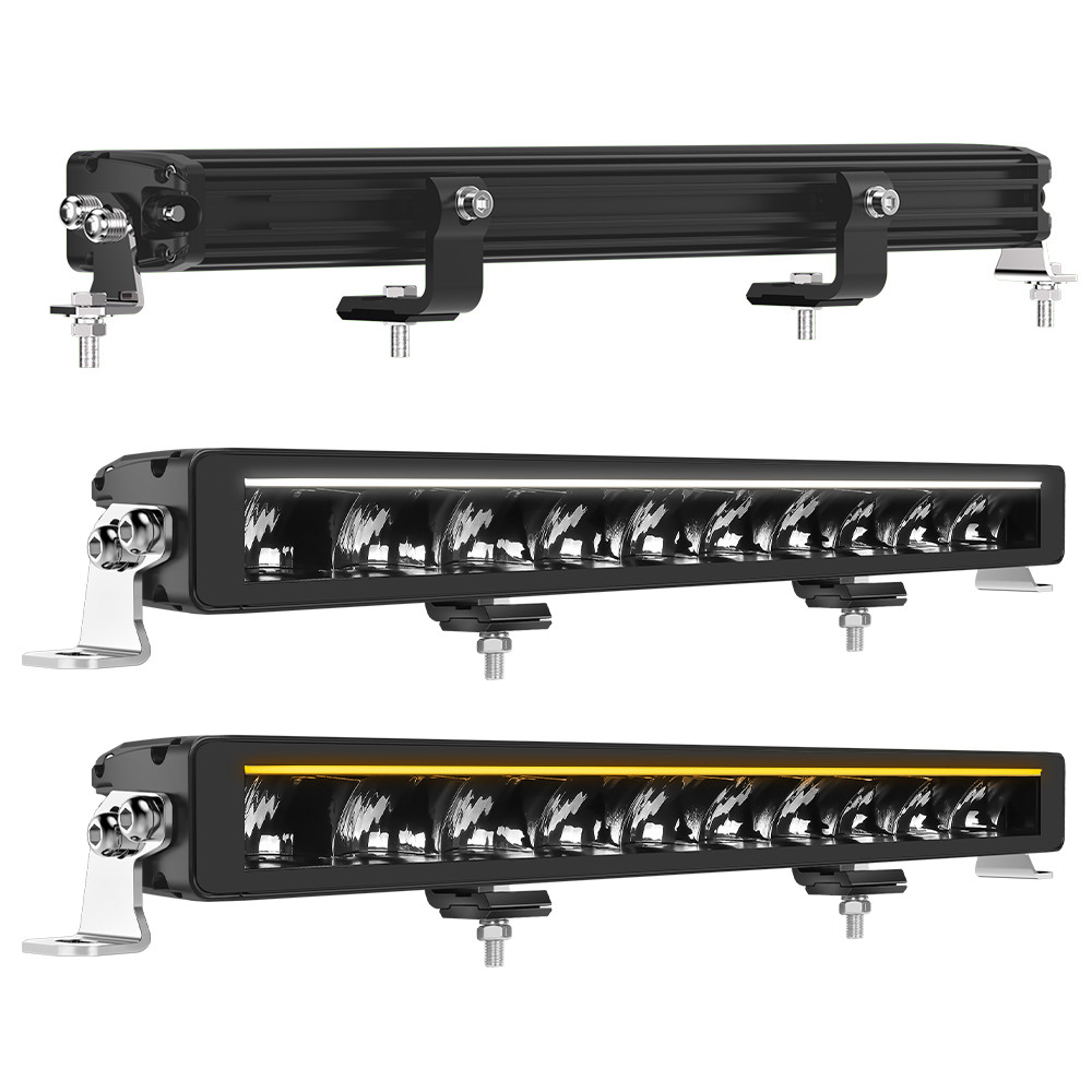 Slim 22inch LED Work Light Bar Driving White Amber DRL Fog Offroad SUV Truck 20