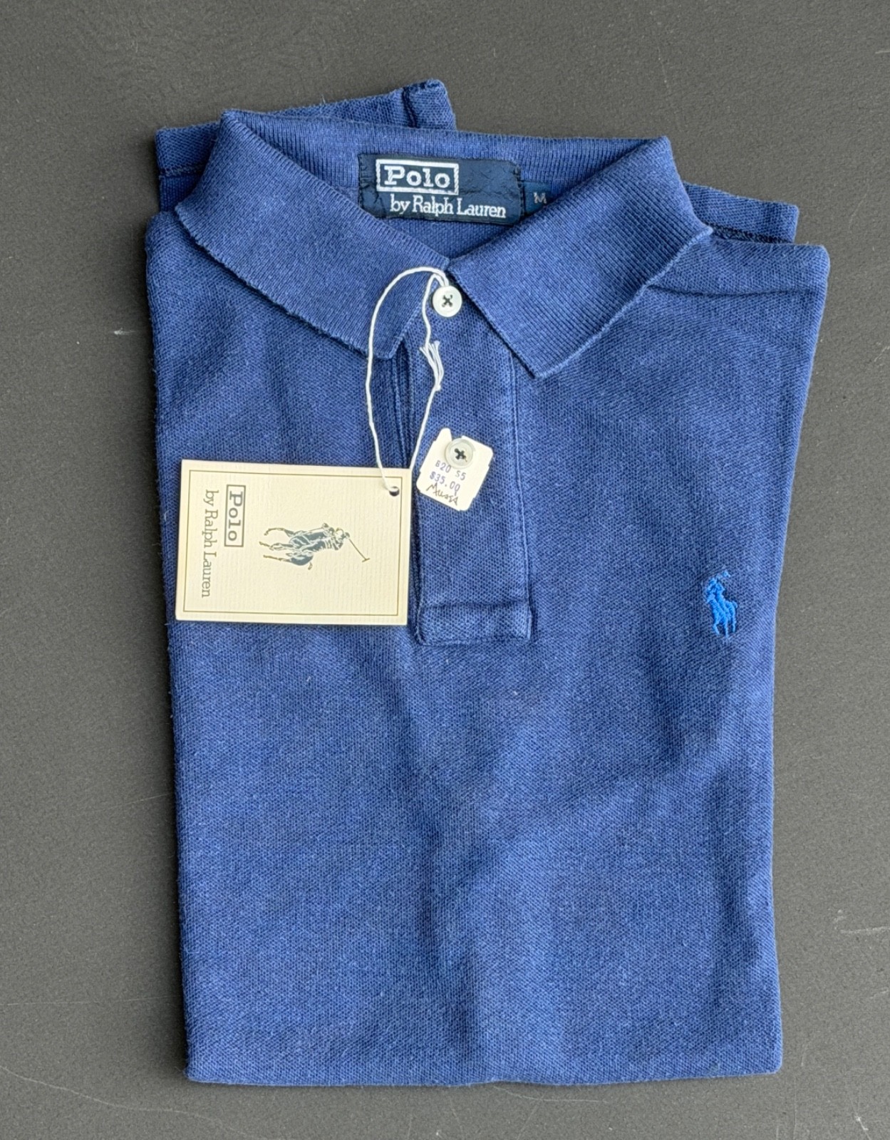 NWT Vintage 80-90’s Navy Ralph Lauren 100% cotton Polo Shirt – Youth M NWT Vintage 80-90’s Navy Ralph Lauren 100% cotton Polo Shirt – Youth M
