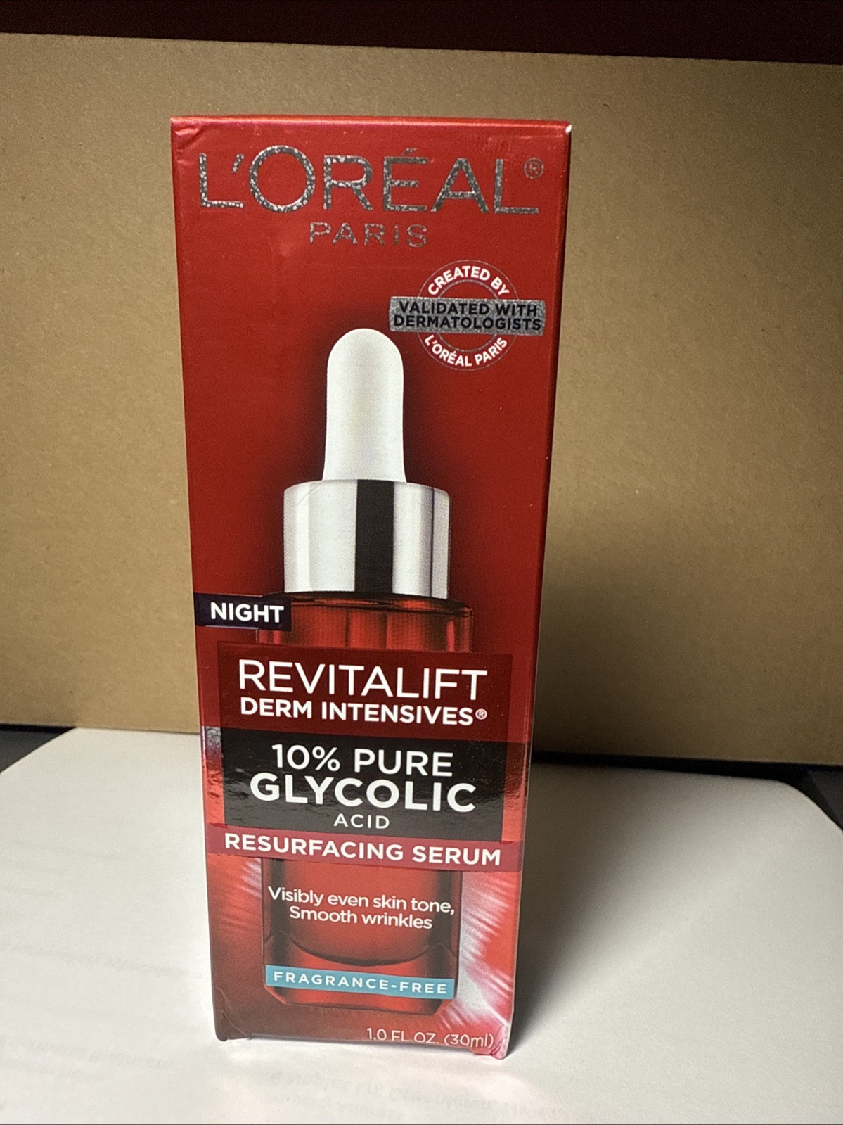 L\'Oréal Paris Revitalift 10% Pure Glycolic Acid Resurfacing Serum, 1 FL OZ NIB