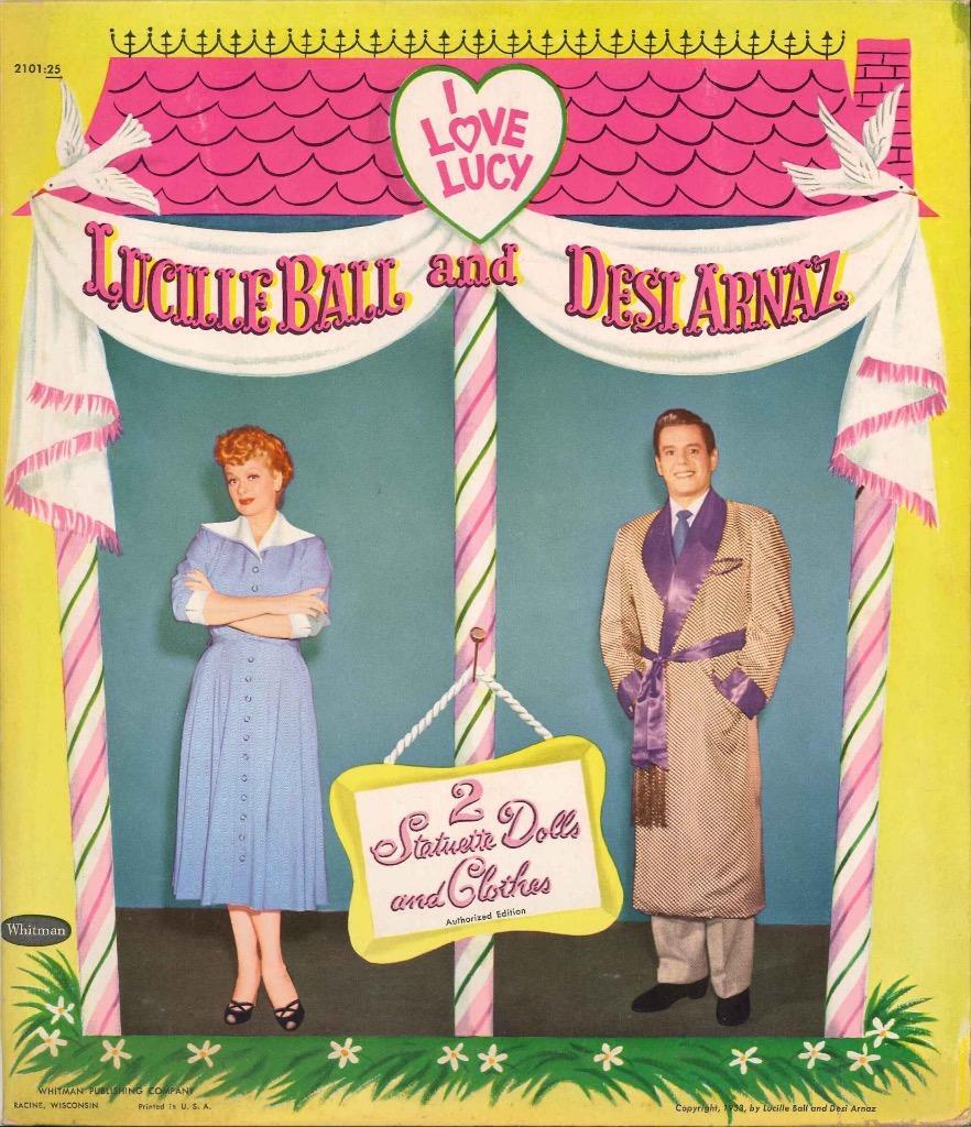 VINTAGE UNCUT 1953 LUCILLE DESI PAPER DOLL ~LASER REPRODUCTION~LO PR~HI QUALITY