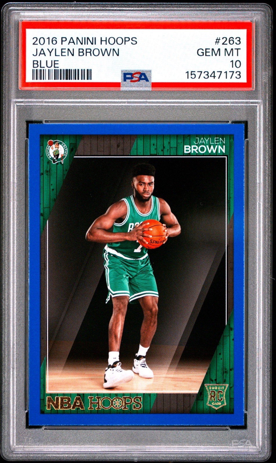 2016 PANINI HOOPS #263 JAYLEN BROWN BLUE PSA 10 - POP 1 🔥 2016 PANINI HOOPS #263 JAYLEN BROWN BLUE PSA 10 - POP 1 🔥