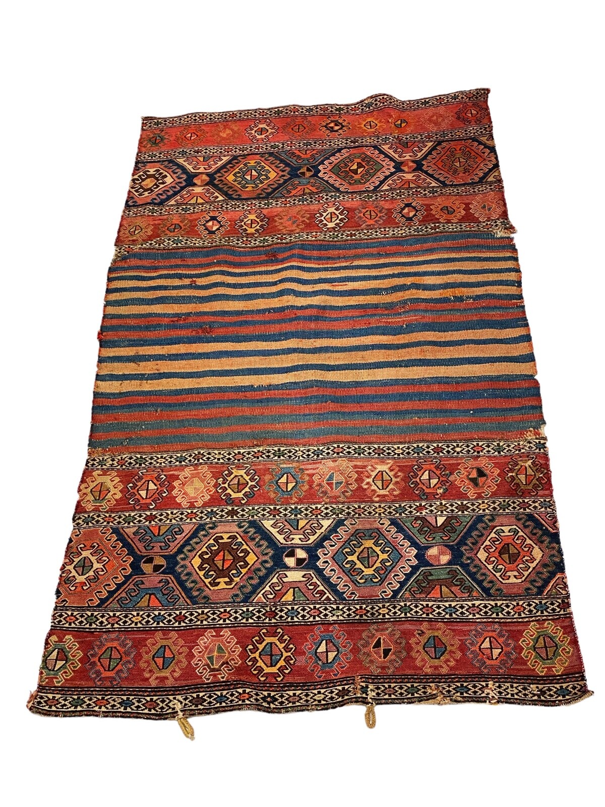 5962 Antique and Rare Tribal Caucasian Kuba Kilim 542 by 342 G2U 5962 Antique and Rare Tribal Caucasian Kuba Kilim 542 by 342 G2U