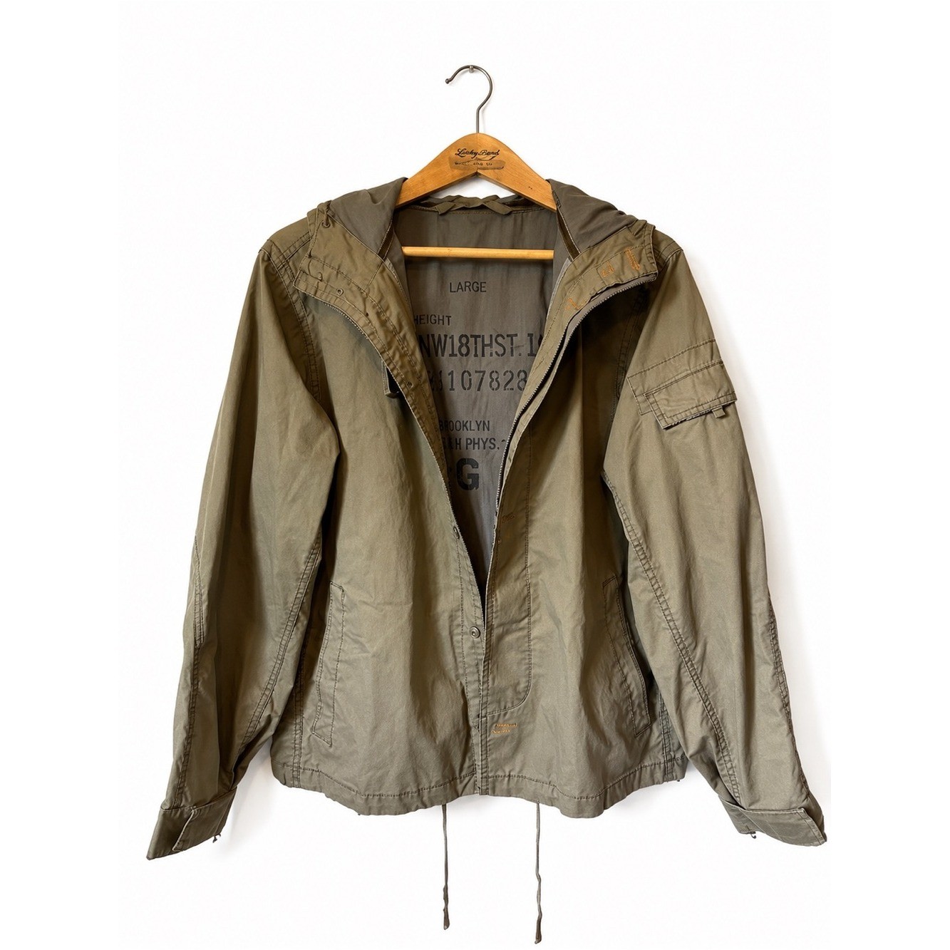 Gap Military Jacket Field Size L Rugged Utility Surplus 1969 Collection Vintage