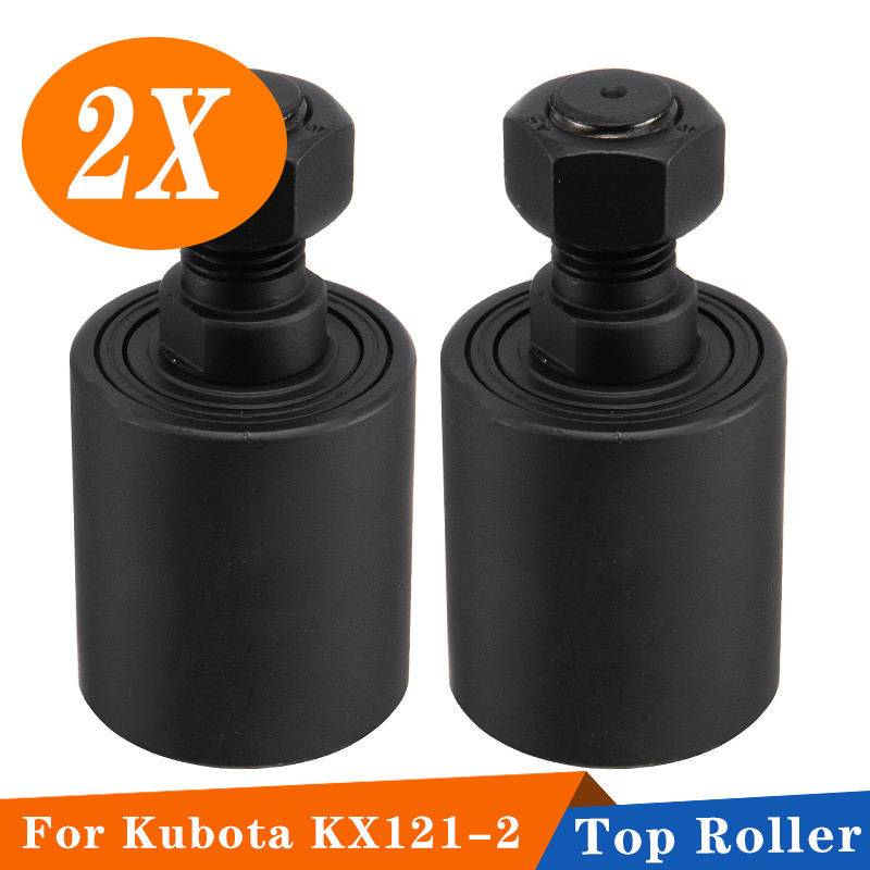 ALLOYWORKS 2PCS Top Roller Carrier Roller Fit Kubota KX121-2 Mini Excavator ALLOYWORKS 2PCS Top Roller Carrier Roller Fit Kubota KX121-2 Mini Excavator