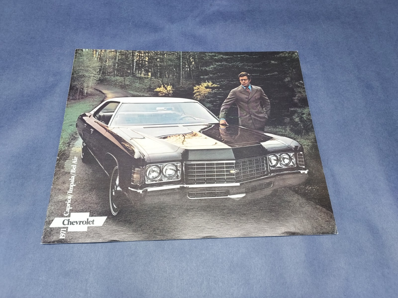 Vintage 1971 Chevrolet Caprice Impala Bel Air Car Auto Dealer Brochure Chevy Vintage 1971 Chevrolet Caprice Impala Bel Air Car Auto Dealer Brochure Chevy