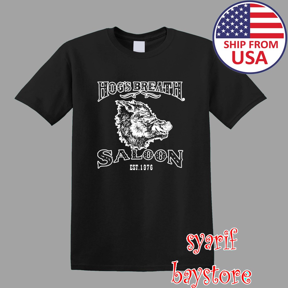 Hogs Breath Saloon Men\'s Black Size S to 5XL