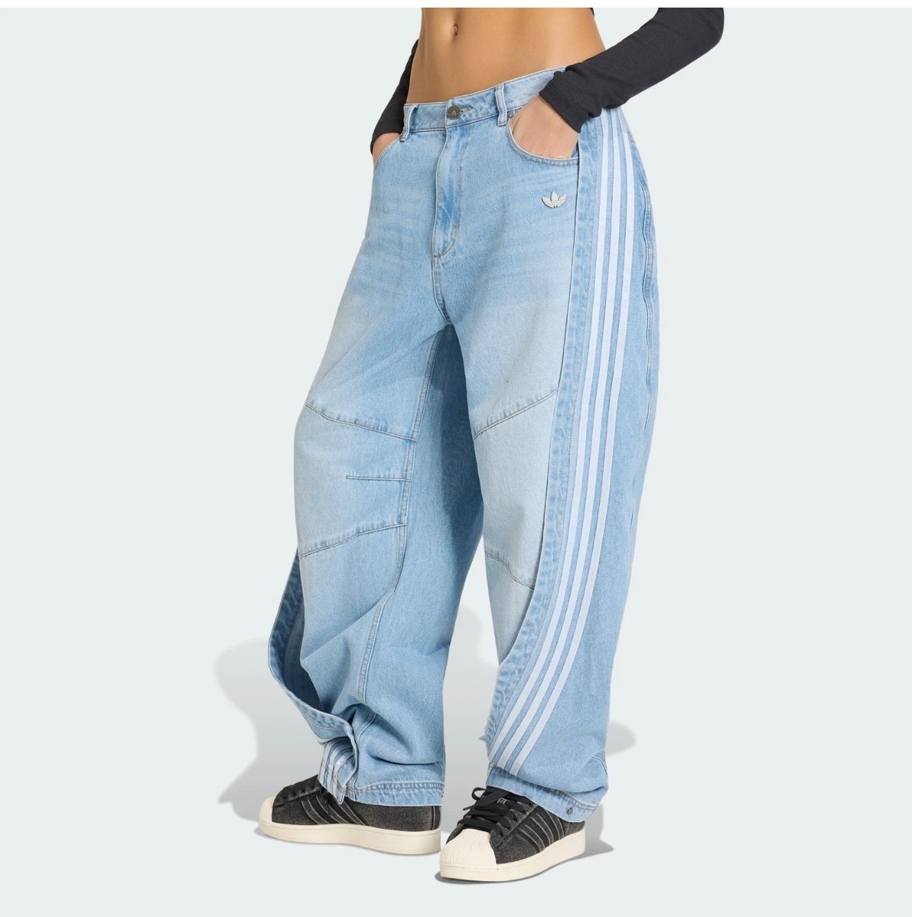 RARE adidas Adilenium 5.0 Banana Overlay Jeans KY5188 W23 L30 NWT sold out