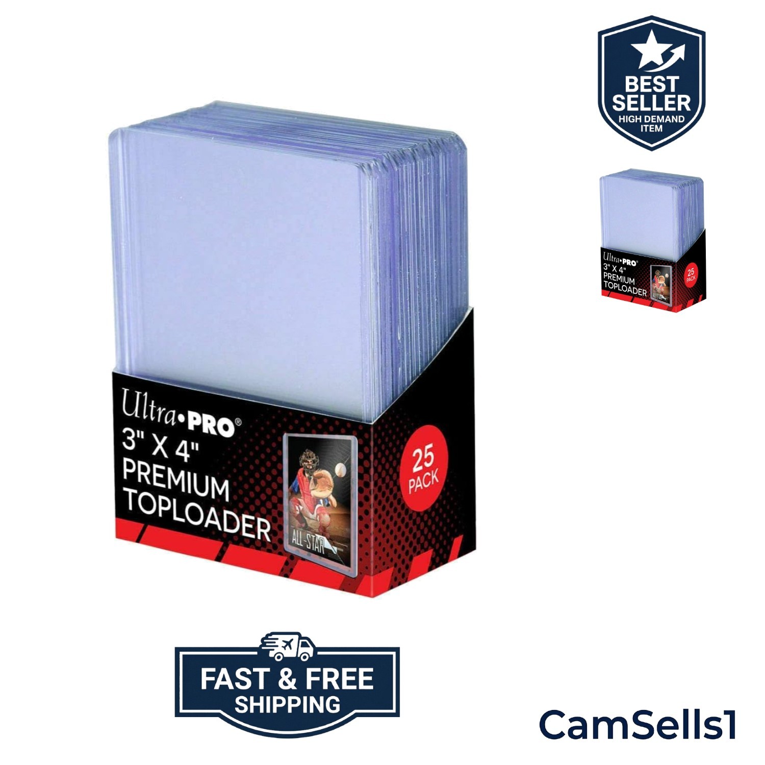 125 Count Officially Licensed 3X4 Top Loaders - Ideal for Card Preservation