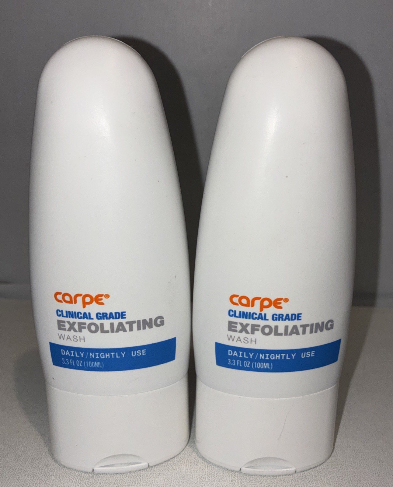 Lot Of 2-Carpe Exfoliating Wash W/ Odor Protection, Clinical Grade 3.3fl Oz Lot Of 2-Carpe Exfoliating Wash W/ Odor Protection, Clinical Grade 3.3fl Oz