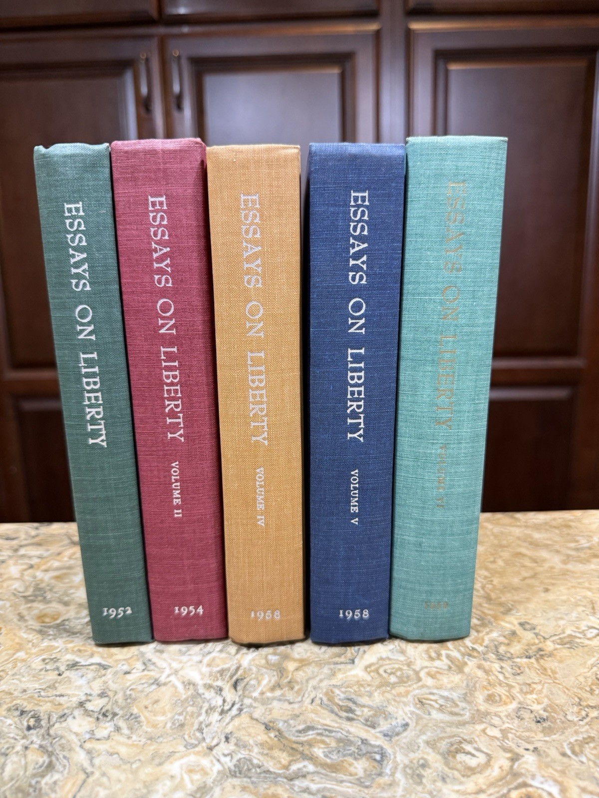 Set of 5 Essays on Liberty Vol 1,2,4,5,6 1952-1960 Hardcover Set of 5 Essays on Liberty Vol 1,2,4,5,6 1952-1960 Hardcover