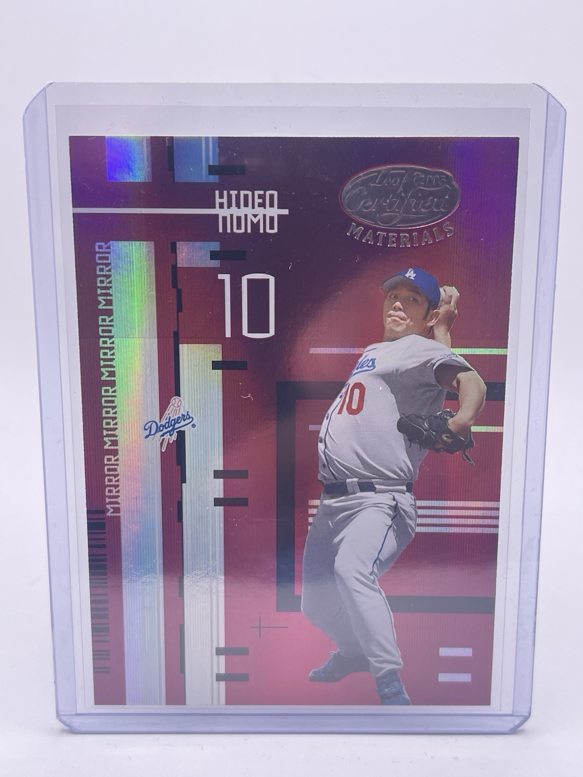 2005 Leaf Certified Materials - Hideo Nomo #48 Mirror Red /100