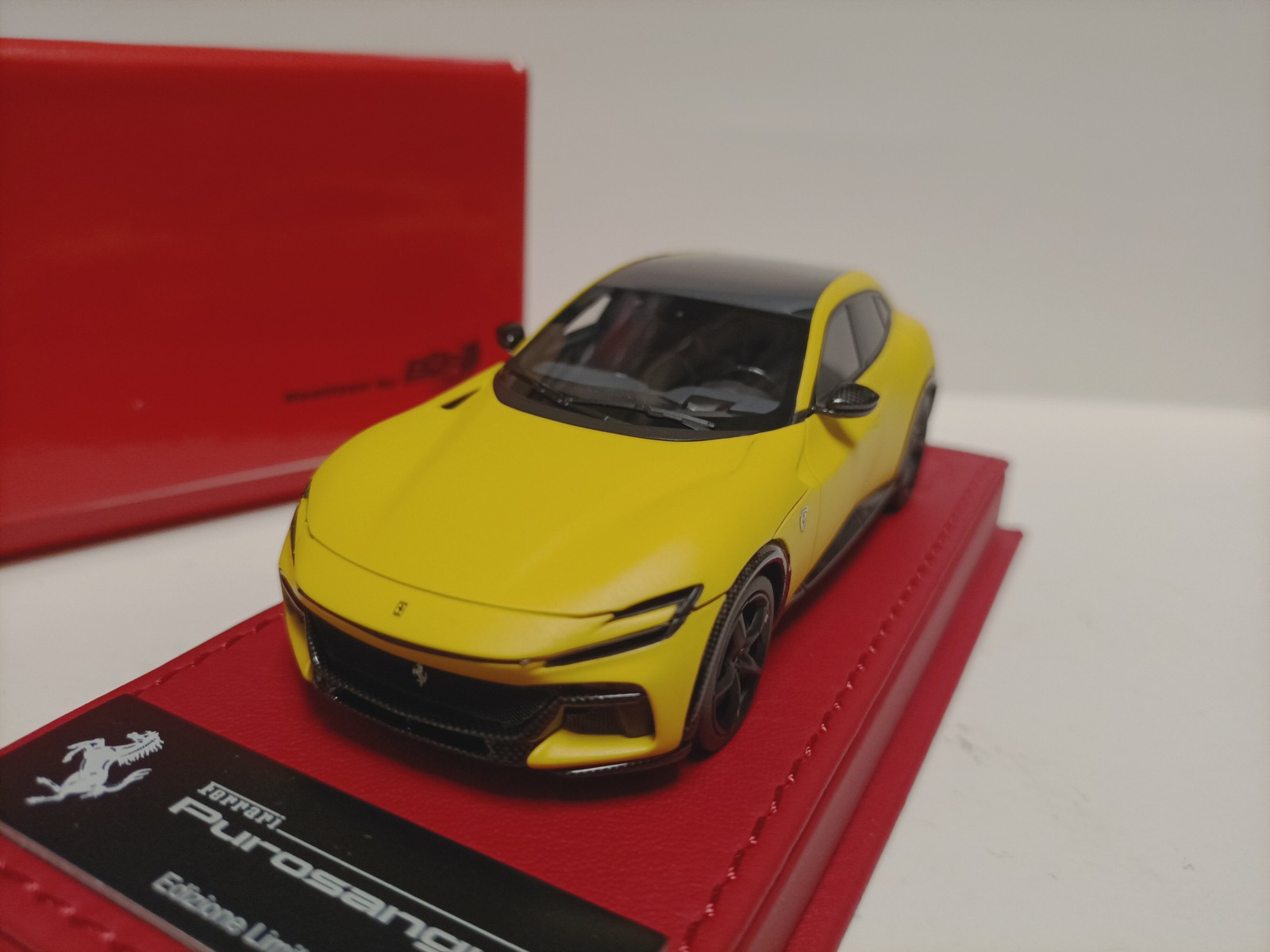 BBR Deluxe 1:43 Ferrari Purosangue FUV Yellow Resin Car Model BBR Deluxe 1:43 Ferrari Purosangue FUV Yellow Resin Car Model