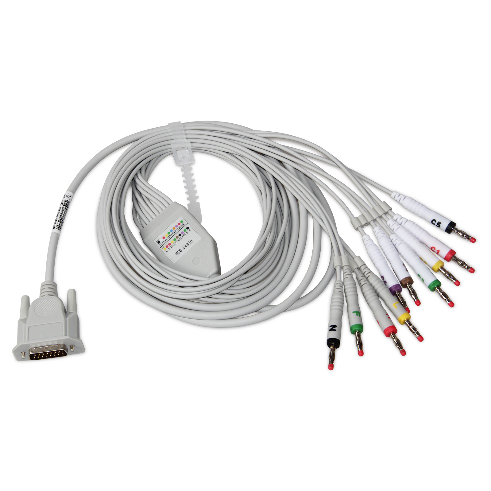 12-Lead ECG Cable Channe Wire for CONTEC ECG EKG Machine ECG1200G ECG90A ECG300G 12-Lead ECG Cable Channe Wire for CONTEC ECG EKG Machine ECG1200G ECG90A ECG300G