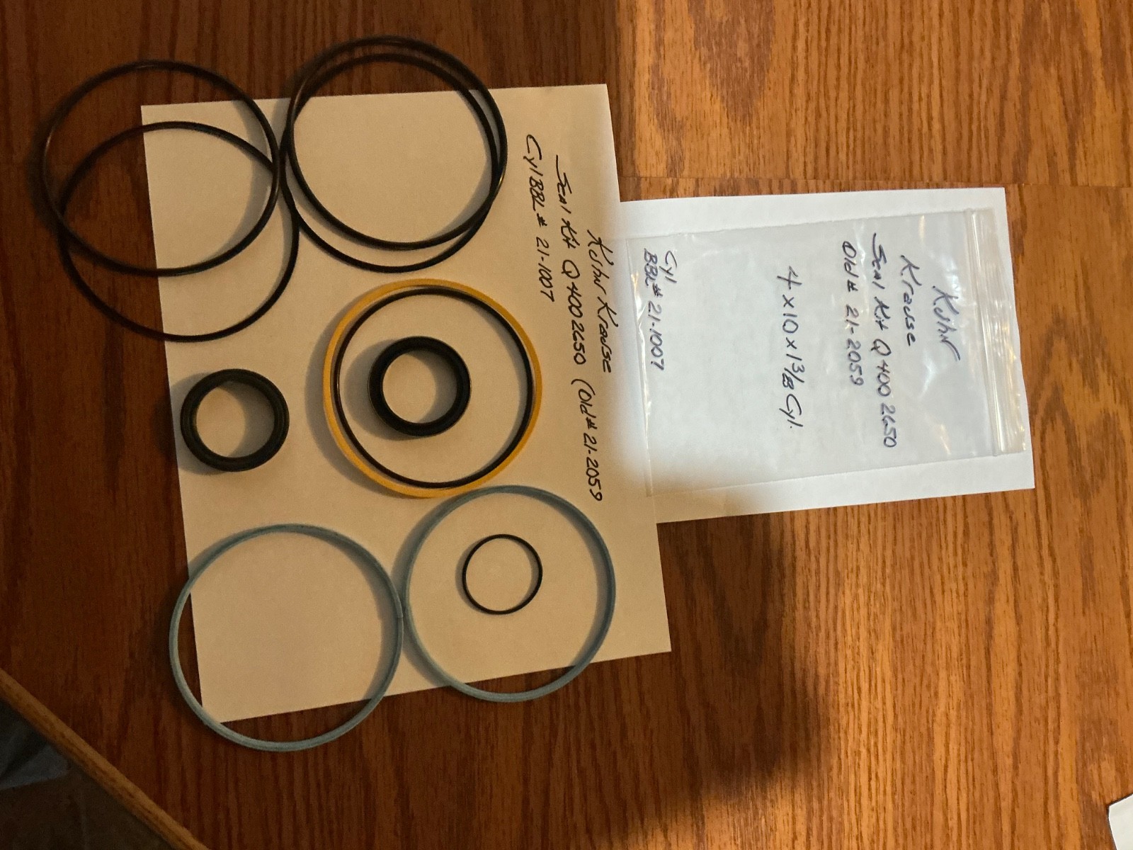 KUHN KRAUSE SEAL KIT Q4002650 OLD #21-2059 KUHN KRAUSE SEAL KIT Q4002650 OLD #21-2059